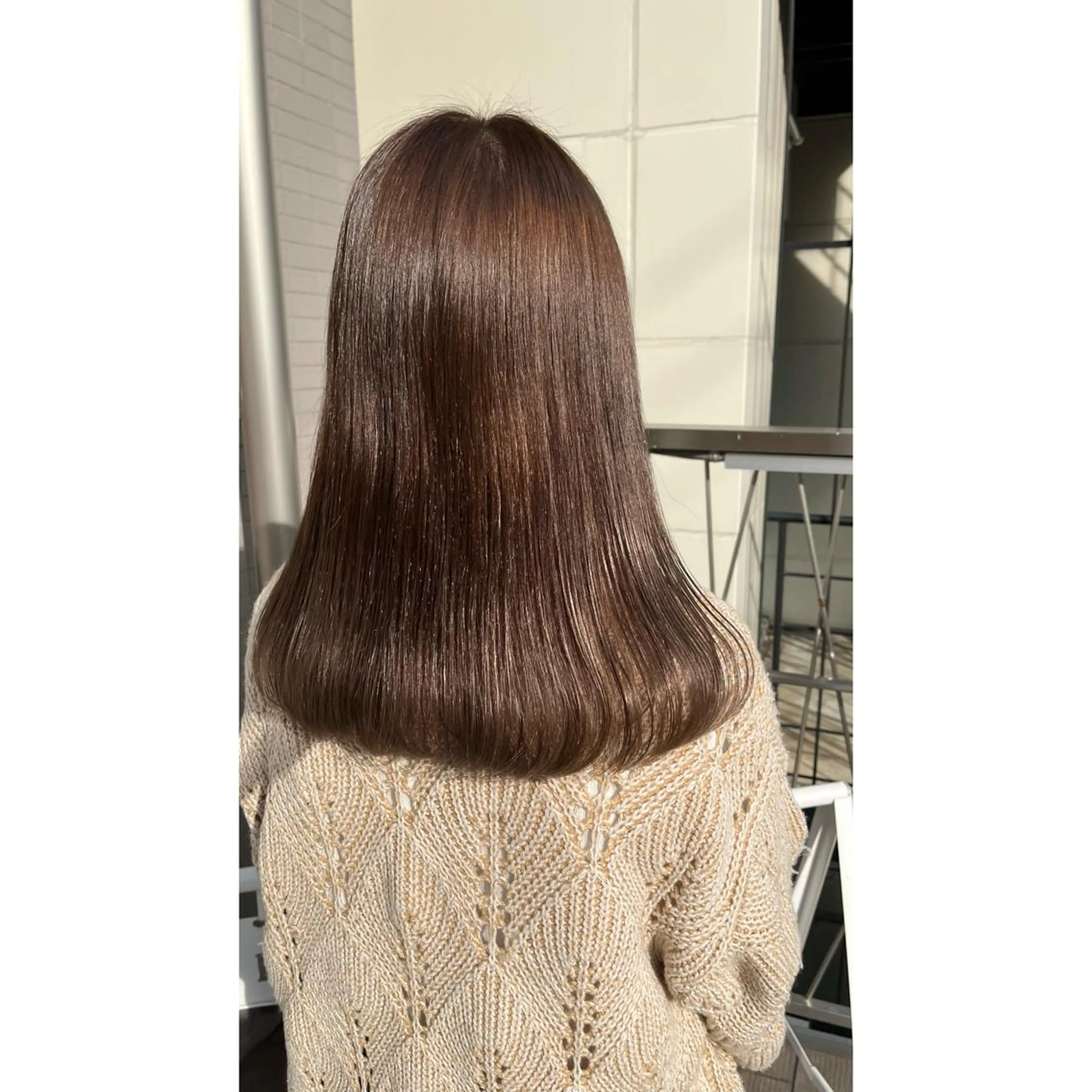 セミロング カラー ヘアカラー トリートメント 梅田/髪質改善カラー ❄︎ mikiのヘアスタイル