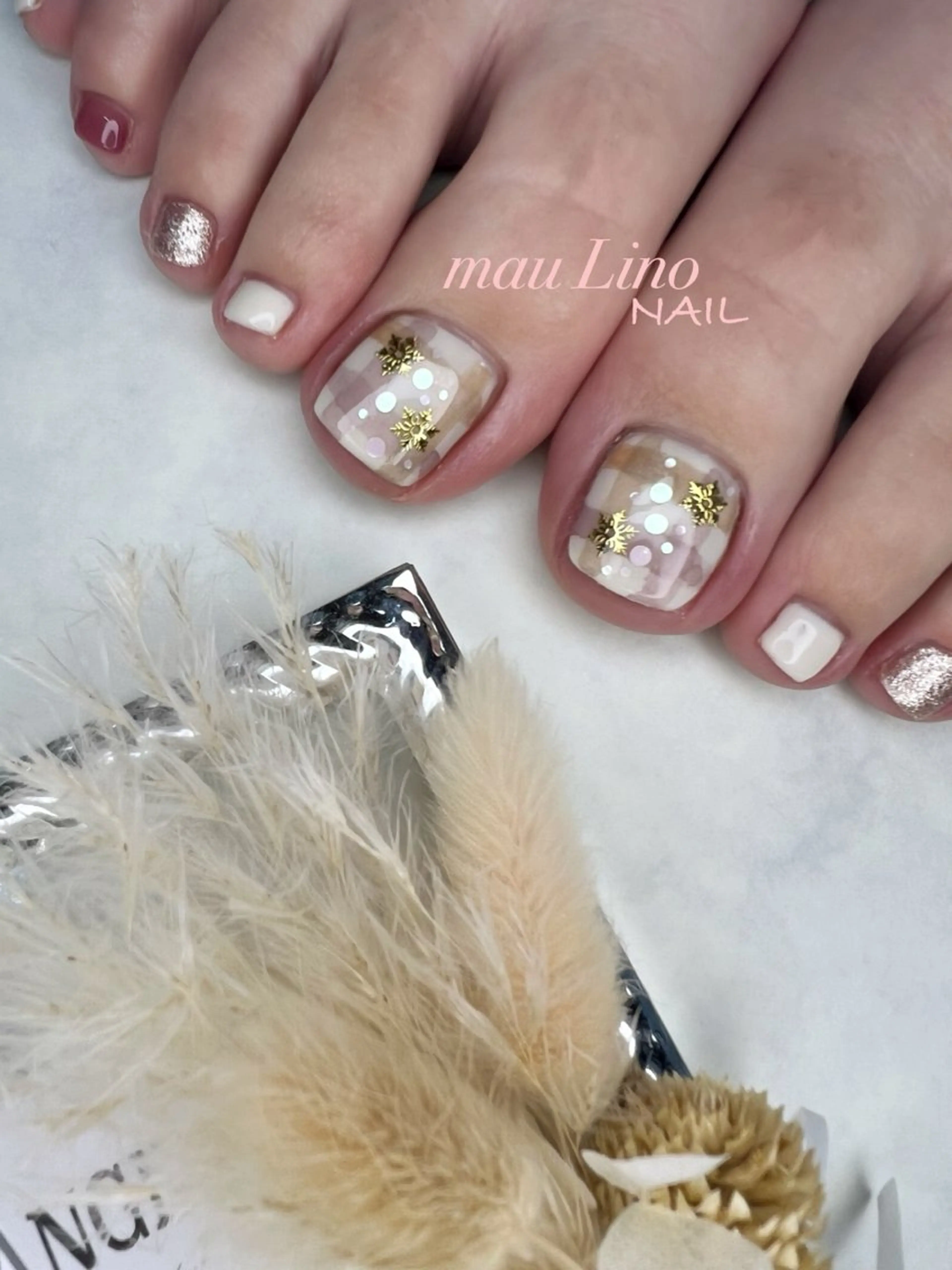 ネイル フットネイル mau Lino NAIL所属・GELo nail~#19~のネイルデザイン