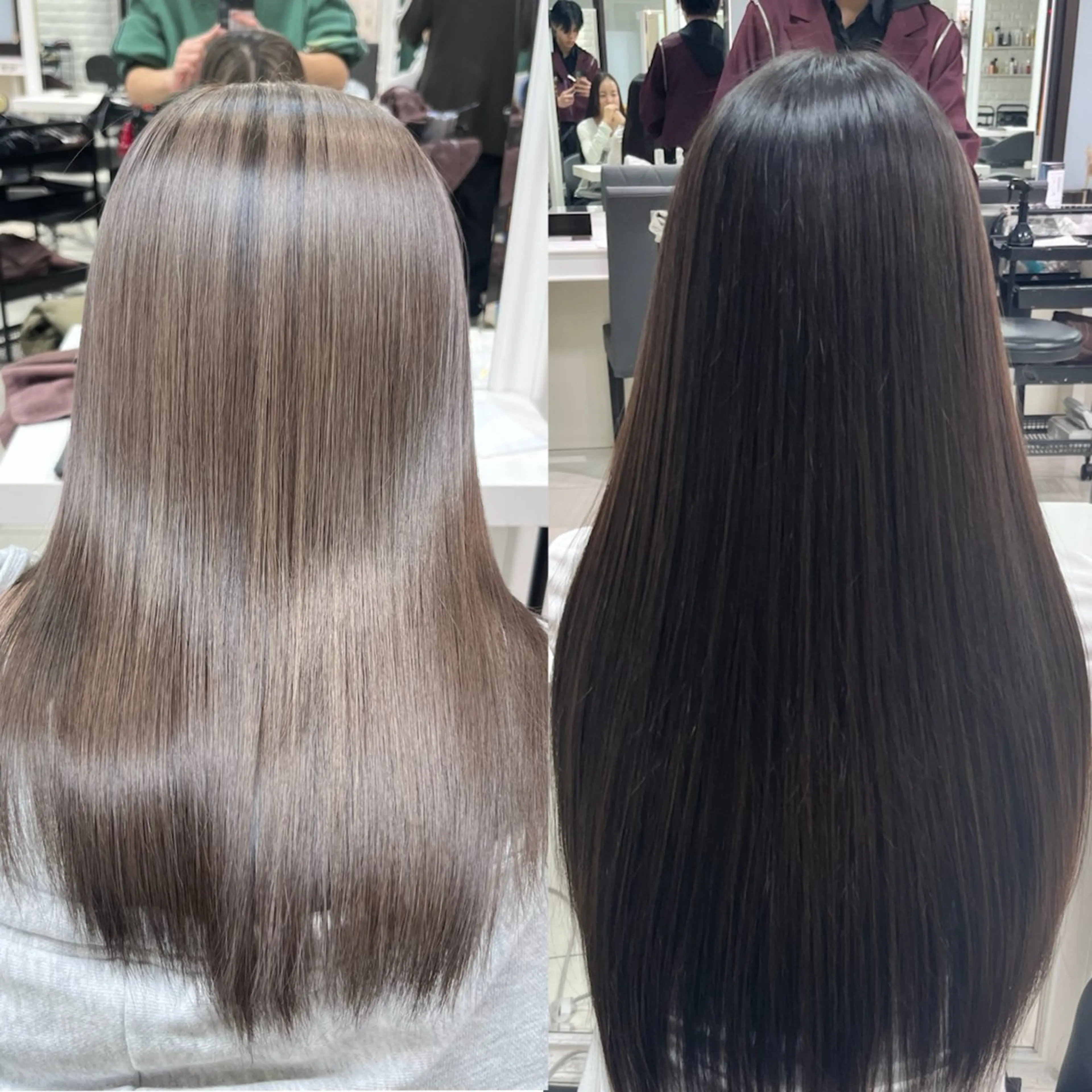 ロング パーマ カット 縮毛矯正 縮毛矯正指名No.1 艶カラー/SHIMAのヘアスタイル