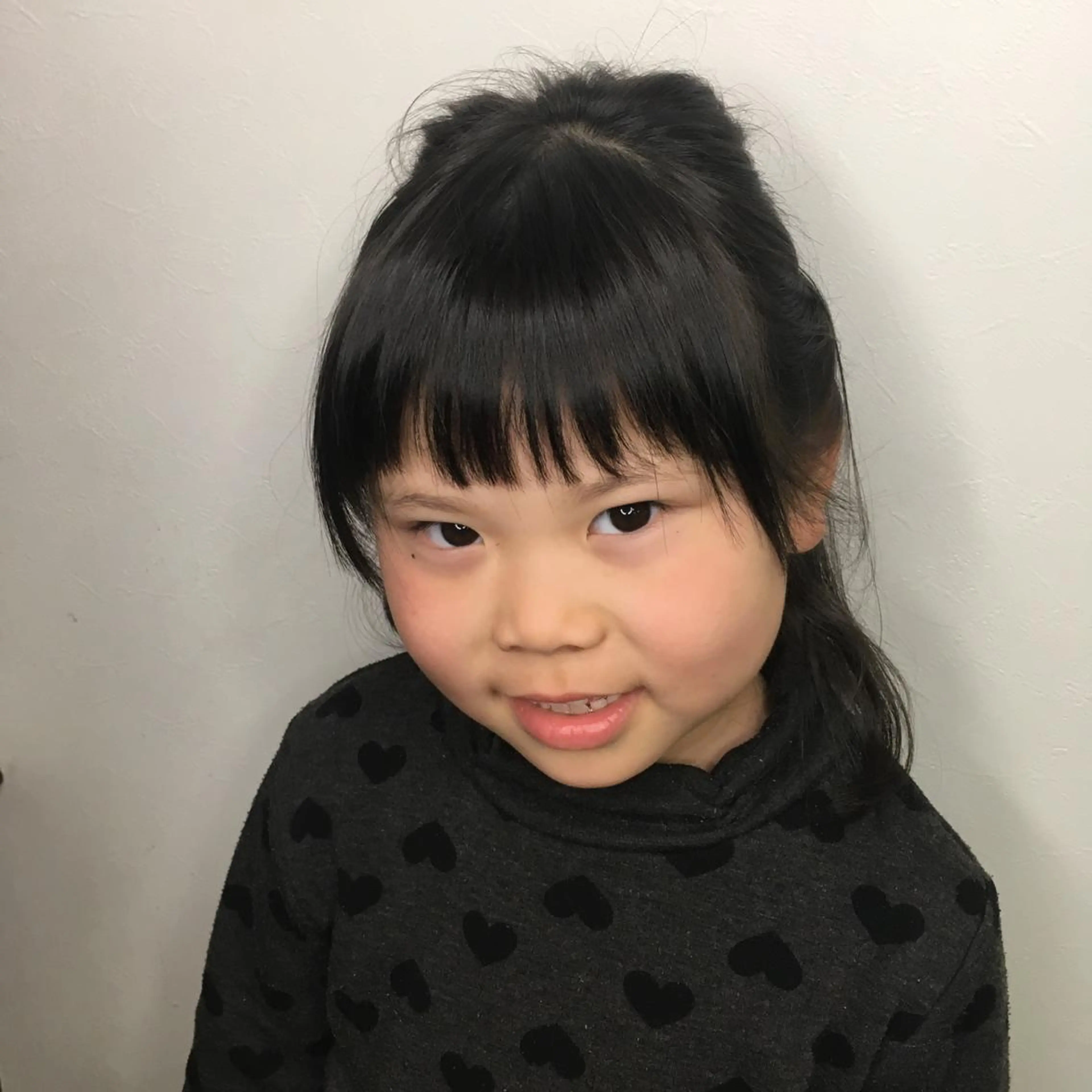 ミディアム キッズ 福島 純子のヘアスタイル