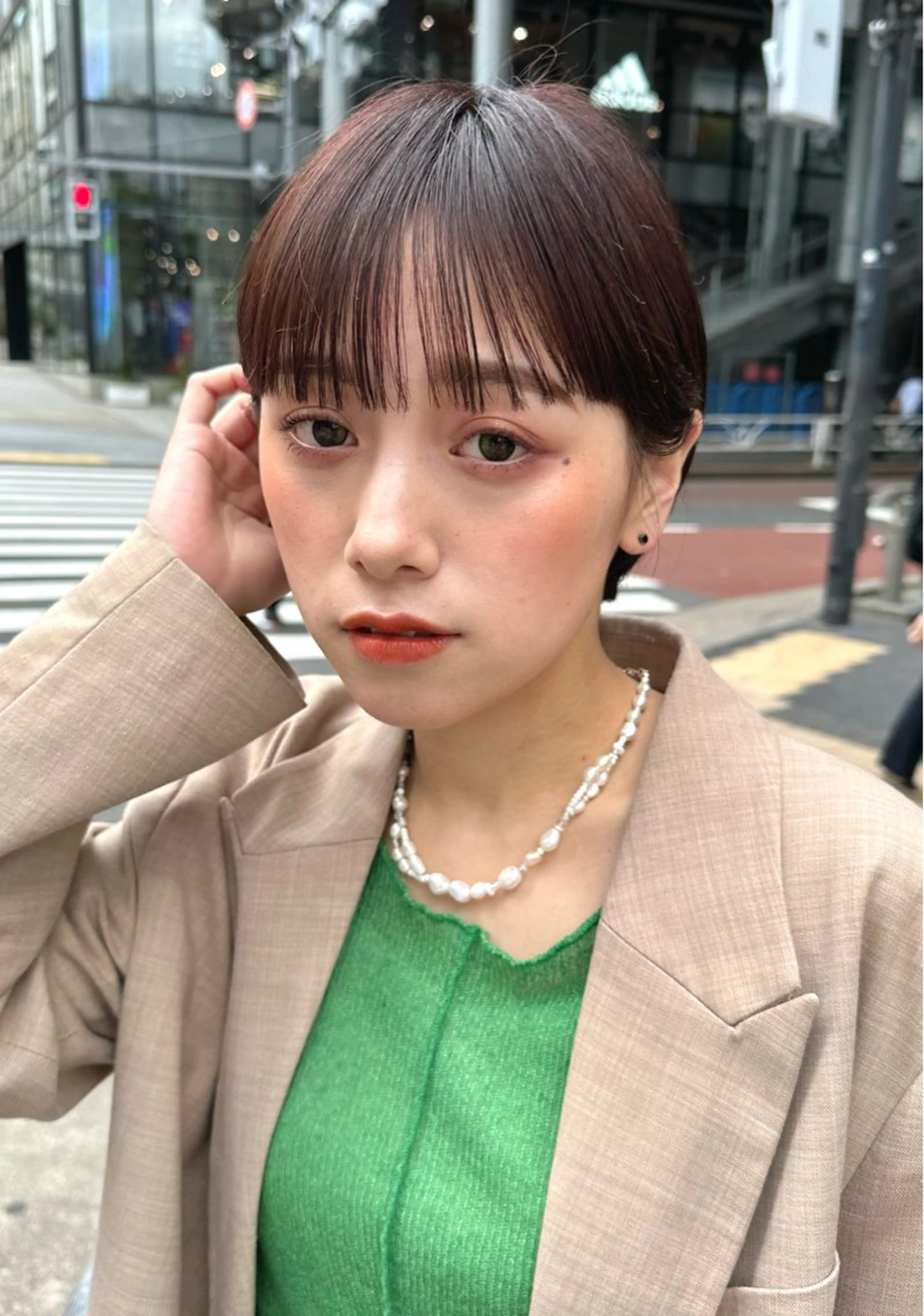 ショート カット ヘアカラー 骨格診断で絶対可愛い ✨丸みショート✨凌弥のヘアスタイル