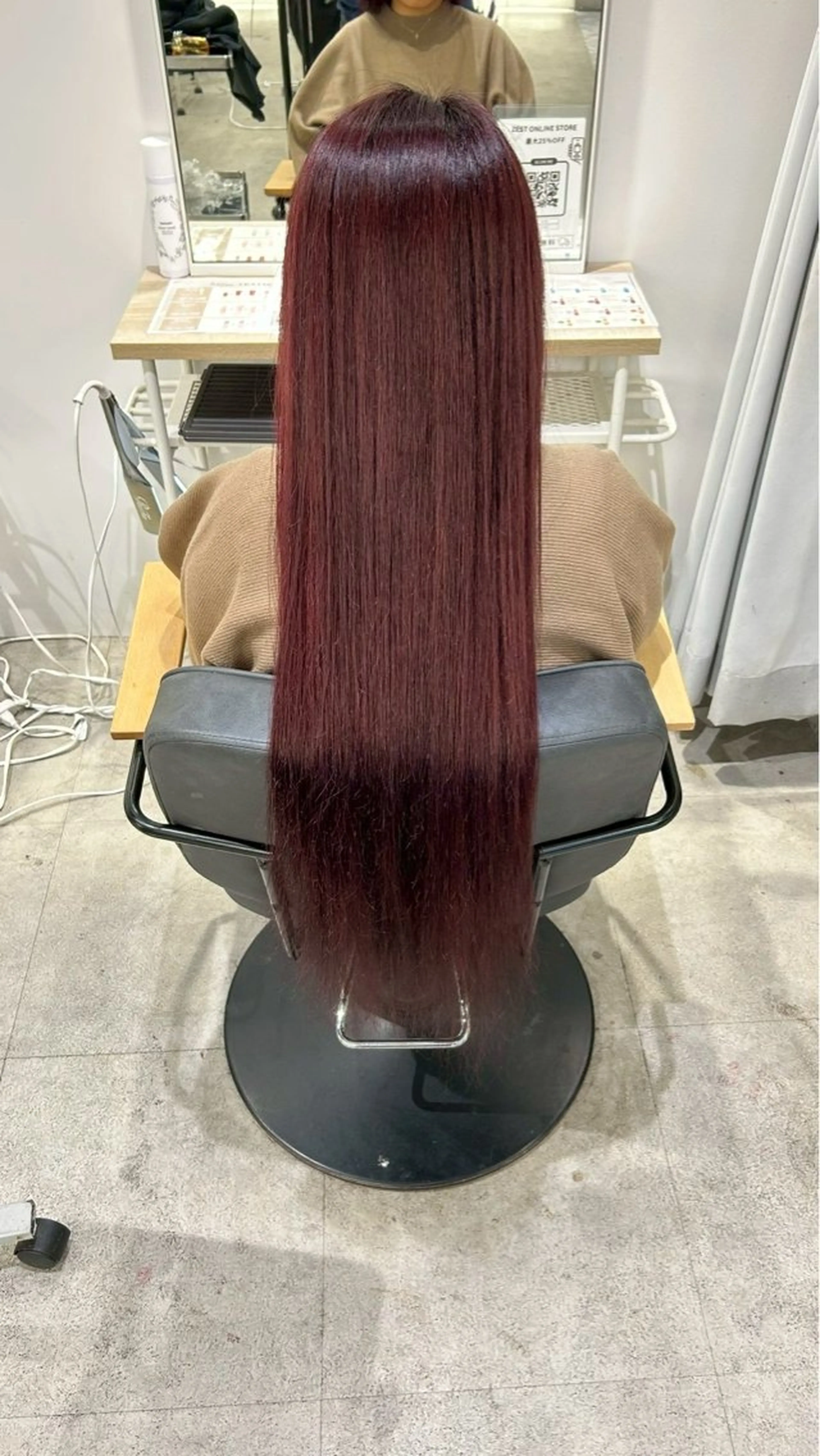ロング カラー ヘアカラー トリートメント himari💜 暖色/レイヤーカットのヘアスタイル