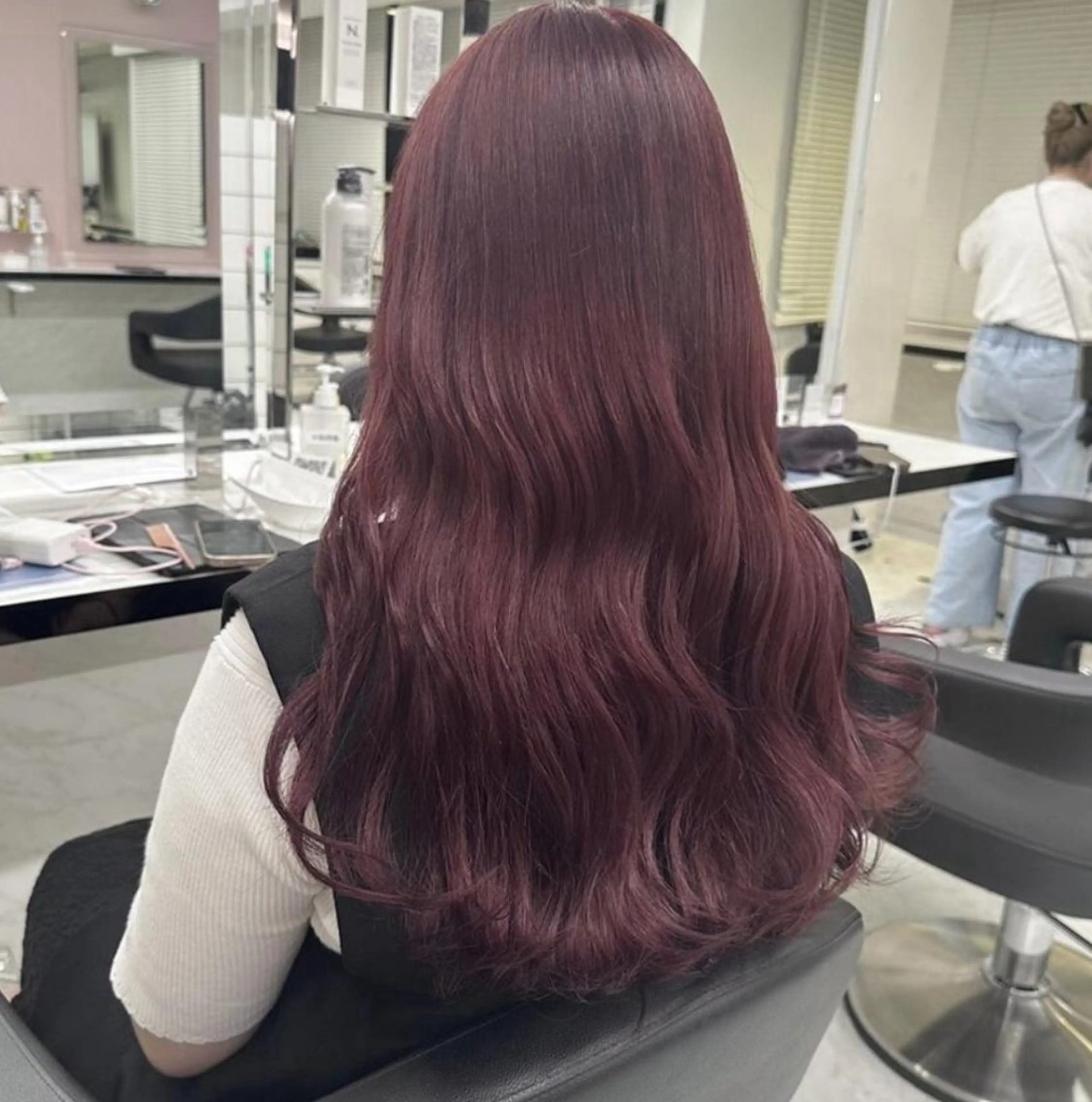 ロング ヘアカラー ブリーチなし✦.* 暖色カラー🎀セナのヘアスタイル