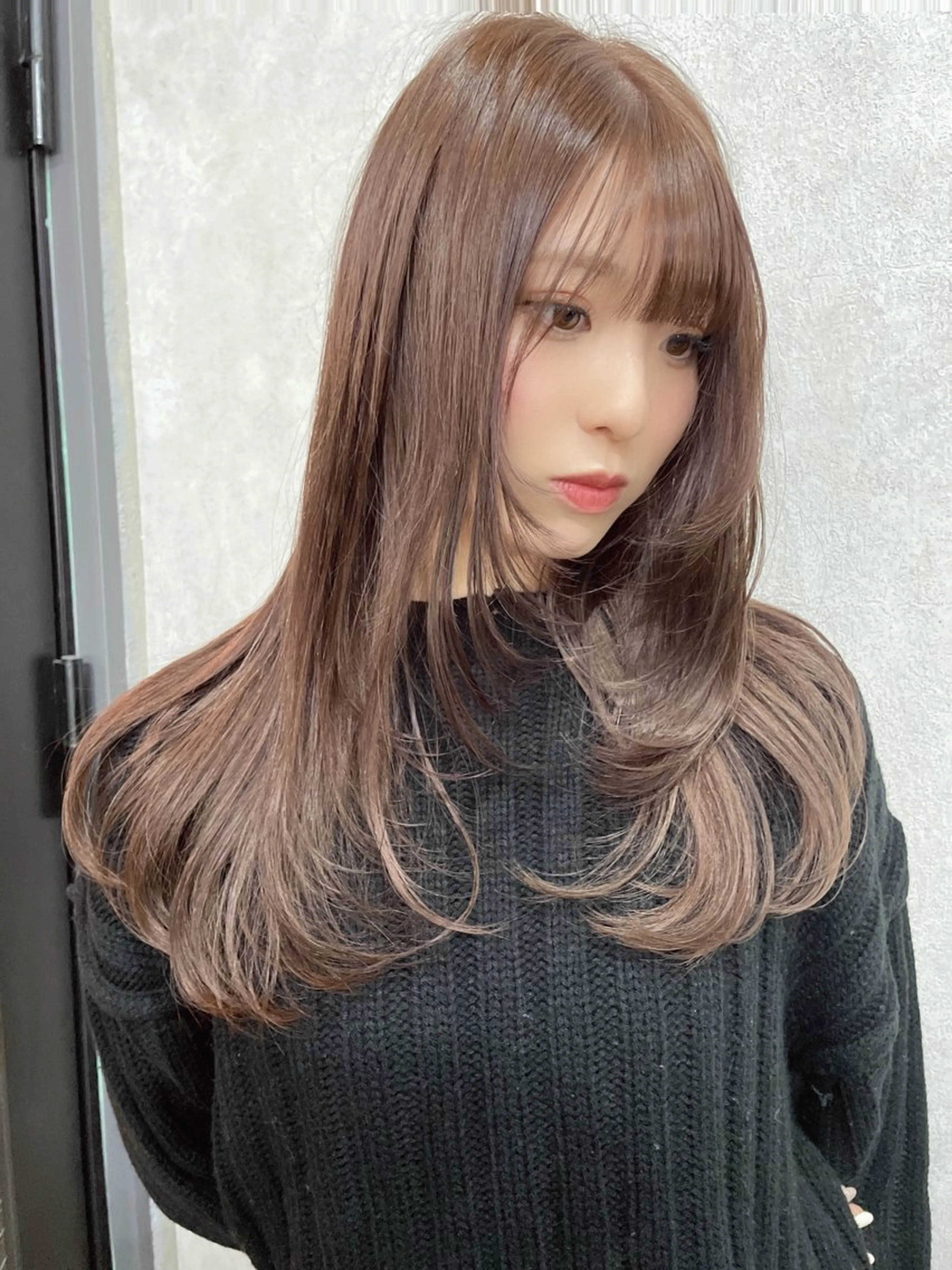 ロング カラー レイヤーカット AIRI layer cut hairのヘアスタイル