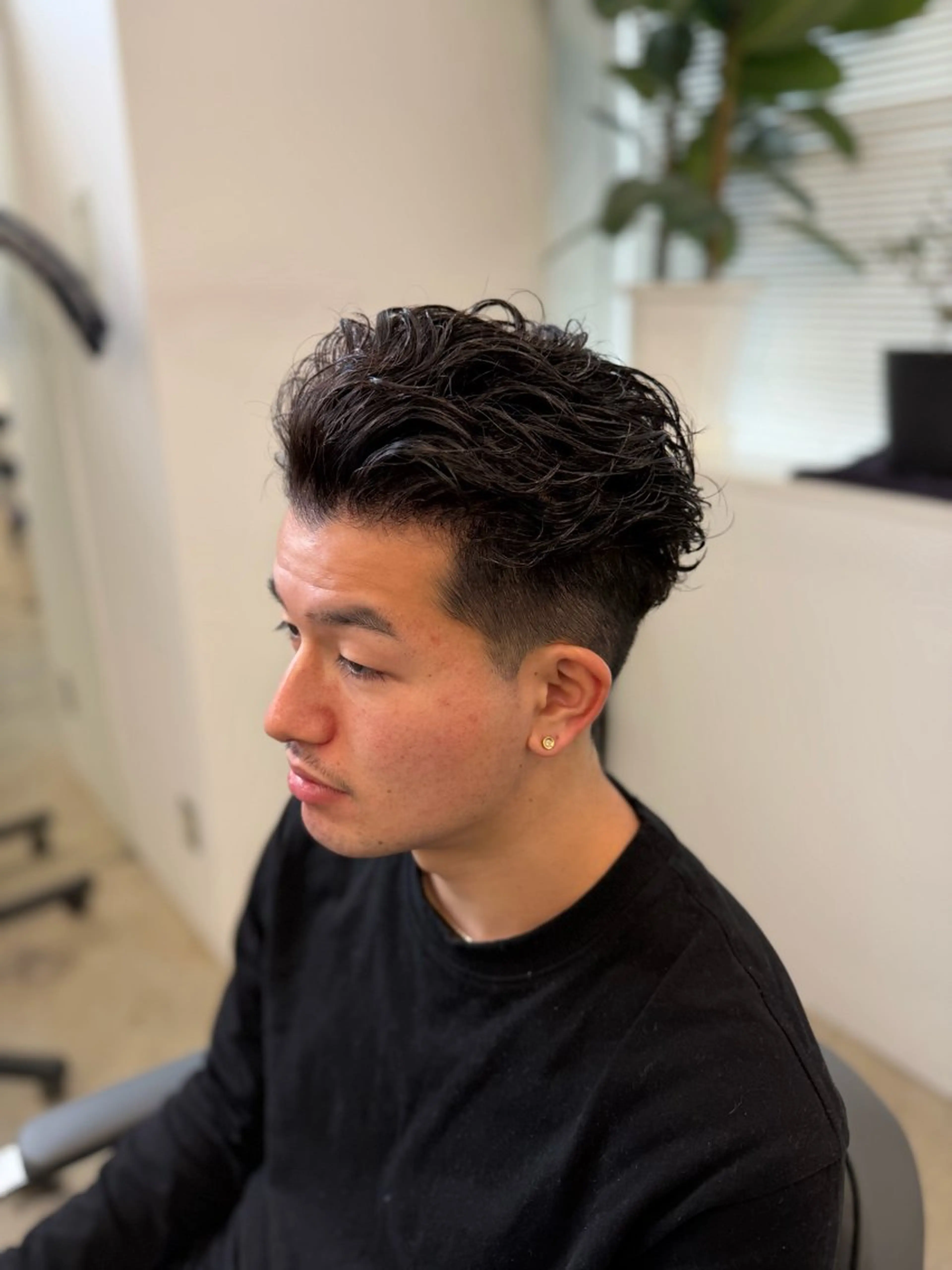 パーマ メンズ カット パーマ パーマ特化/フェザー パーマシャドウ/真生のヘアスタイル