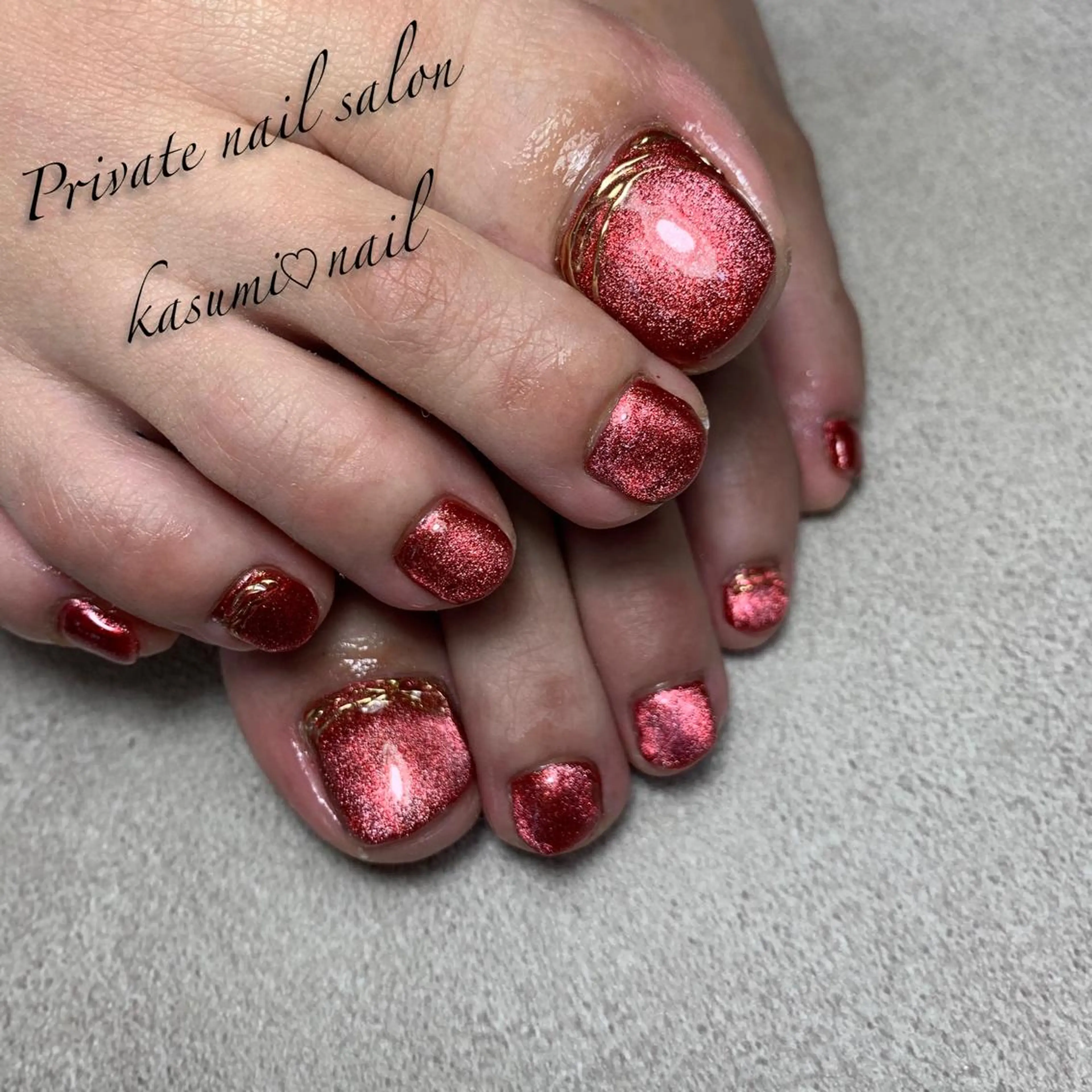 ネイル マグネットネイル ミラーネイル ニュアンスネイル 冬ネイル KASUMI♡ Nailのネイルデザイン