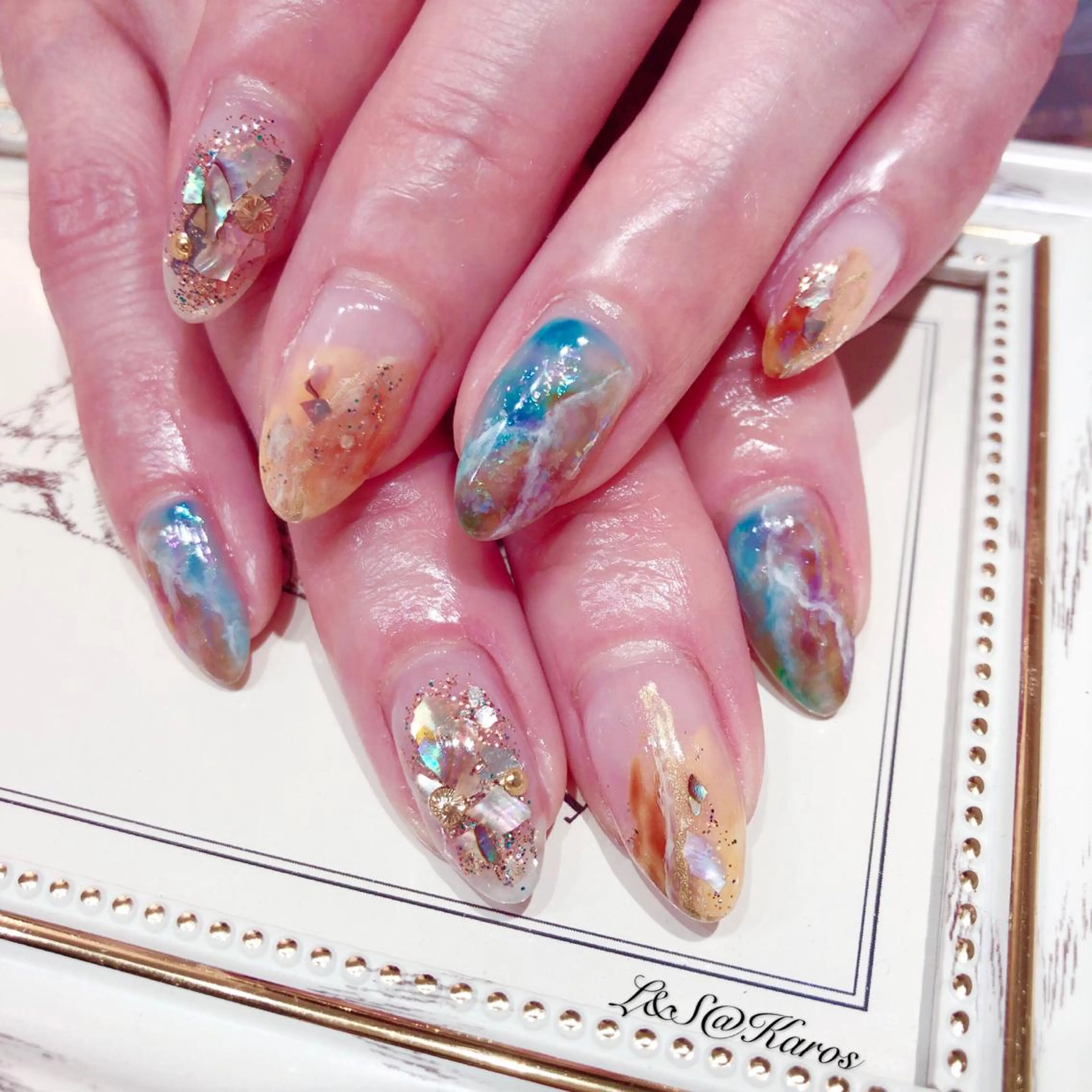 ネイル ハンドネイル L&S@ Karosのネイルデザイン