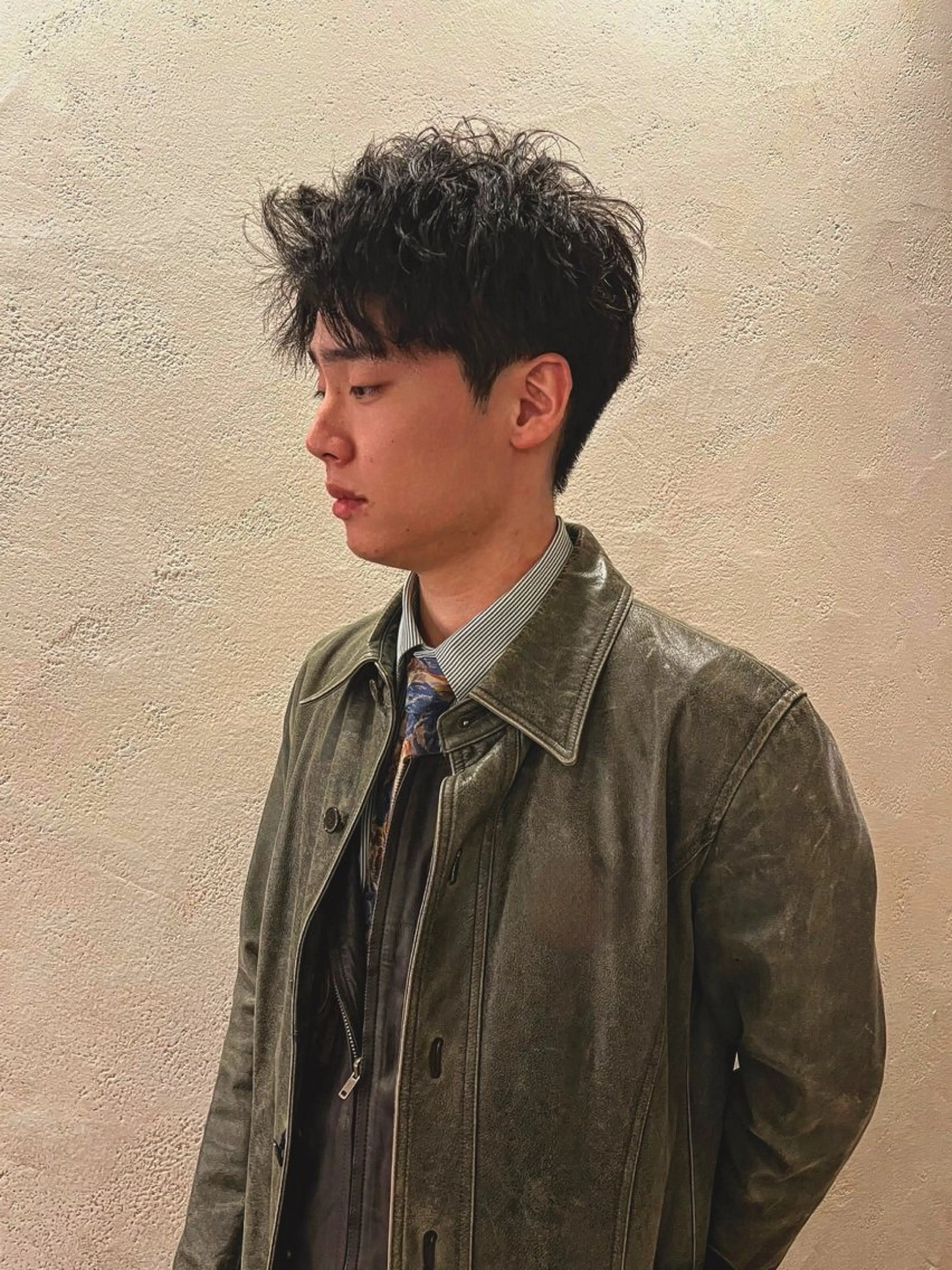 メンズカット＋フェザーパーマ(眉カット無料サービスあり)の写真