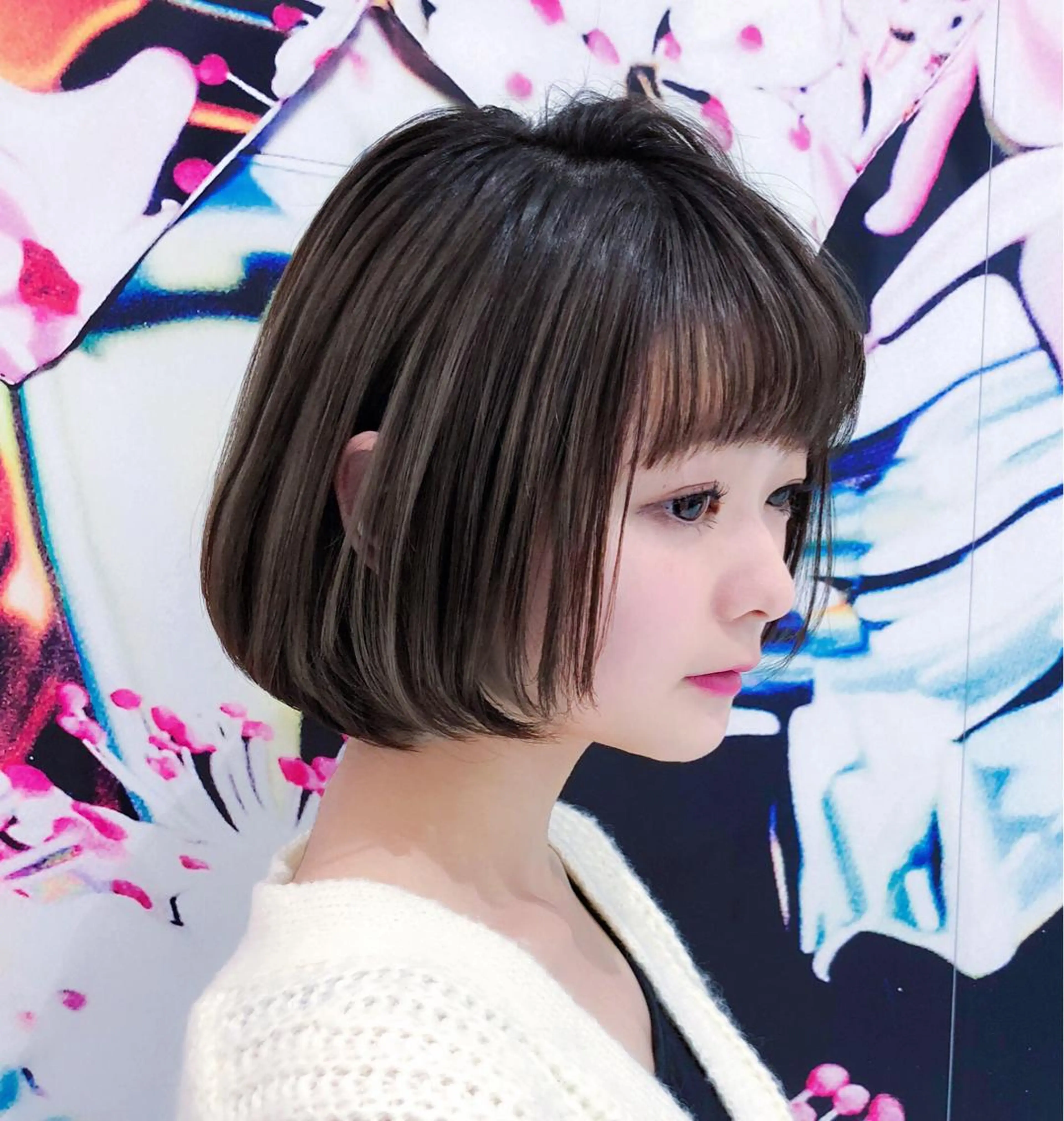 ショート パーマ nex the salon vlow所属・趙 英来のヘアスタイル