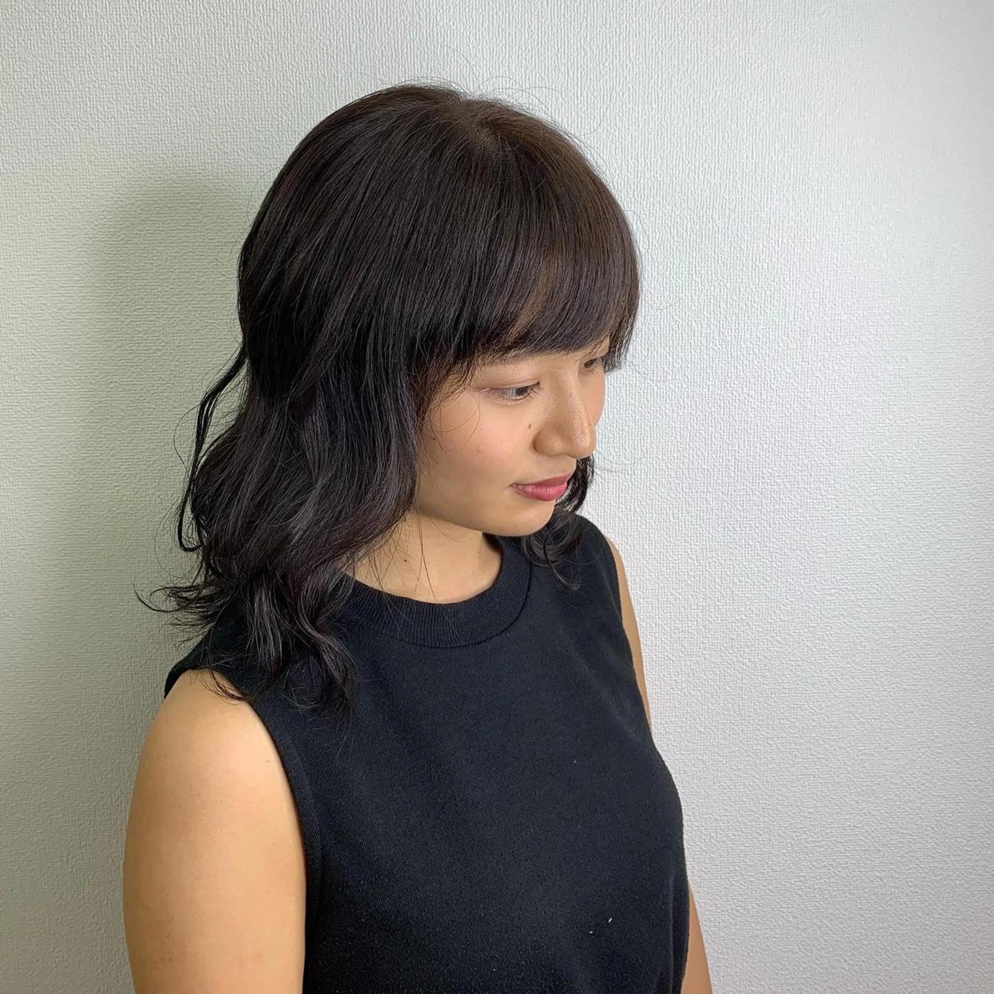 ミディアム ミディアムパーマ ハイライト 髪質改善 縮毛矯正 トリートメント 【清瀬】パサツキ 広がり改善川合剛史のヘアスタイル