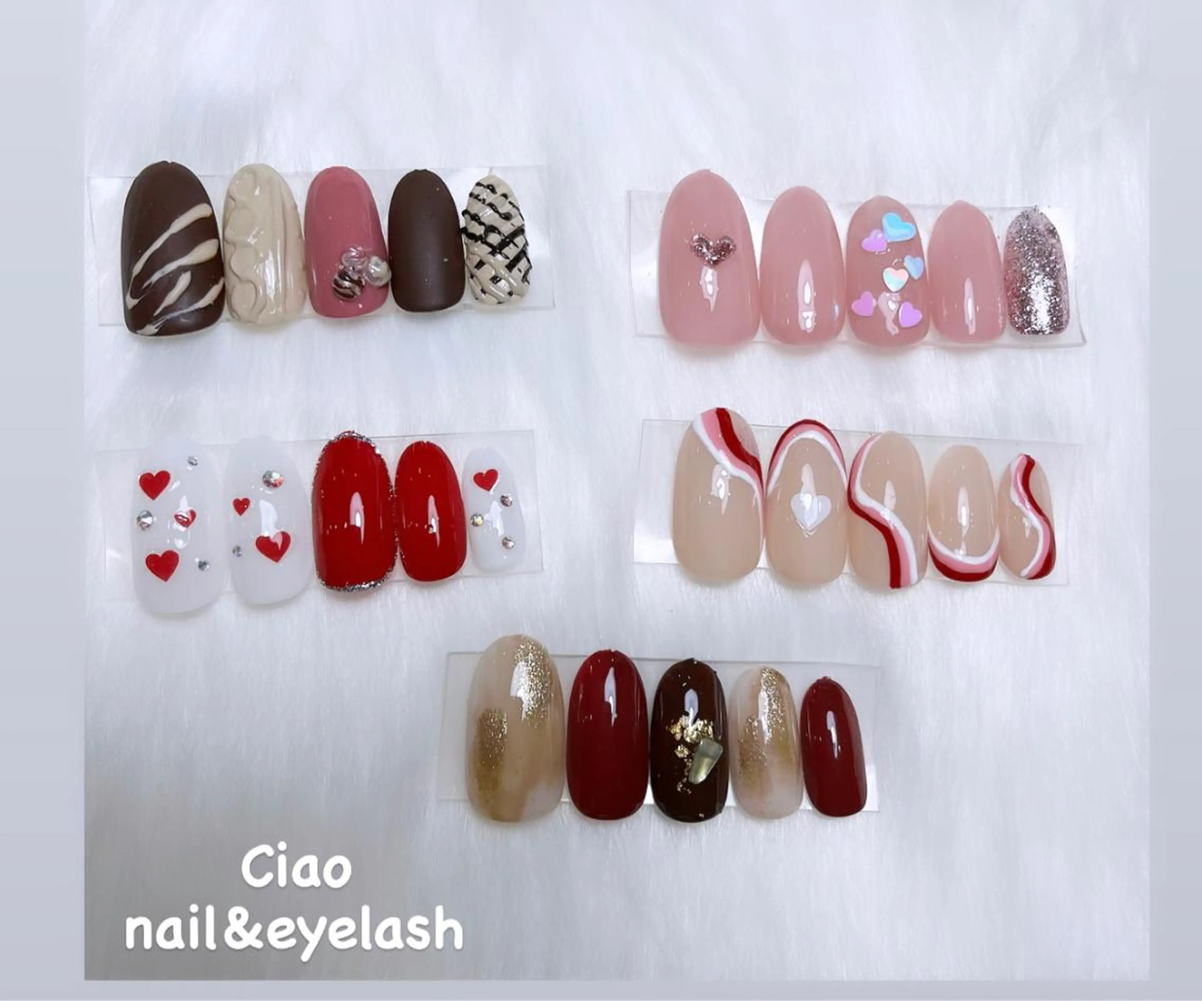 ネイル アートネイル ジェルネイル ニュアンスネイル シンプルネイル バレンタイン #Amin nail salonのネイルデザイン