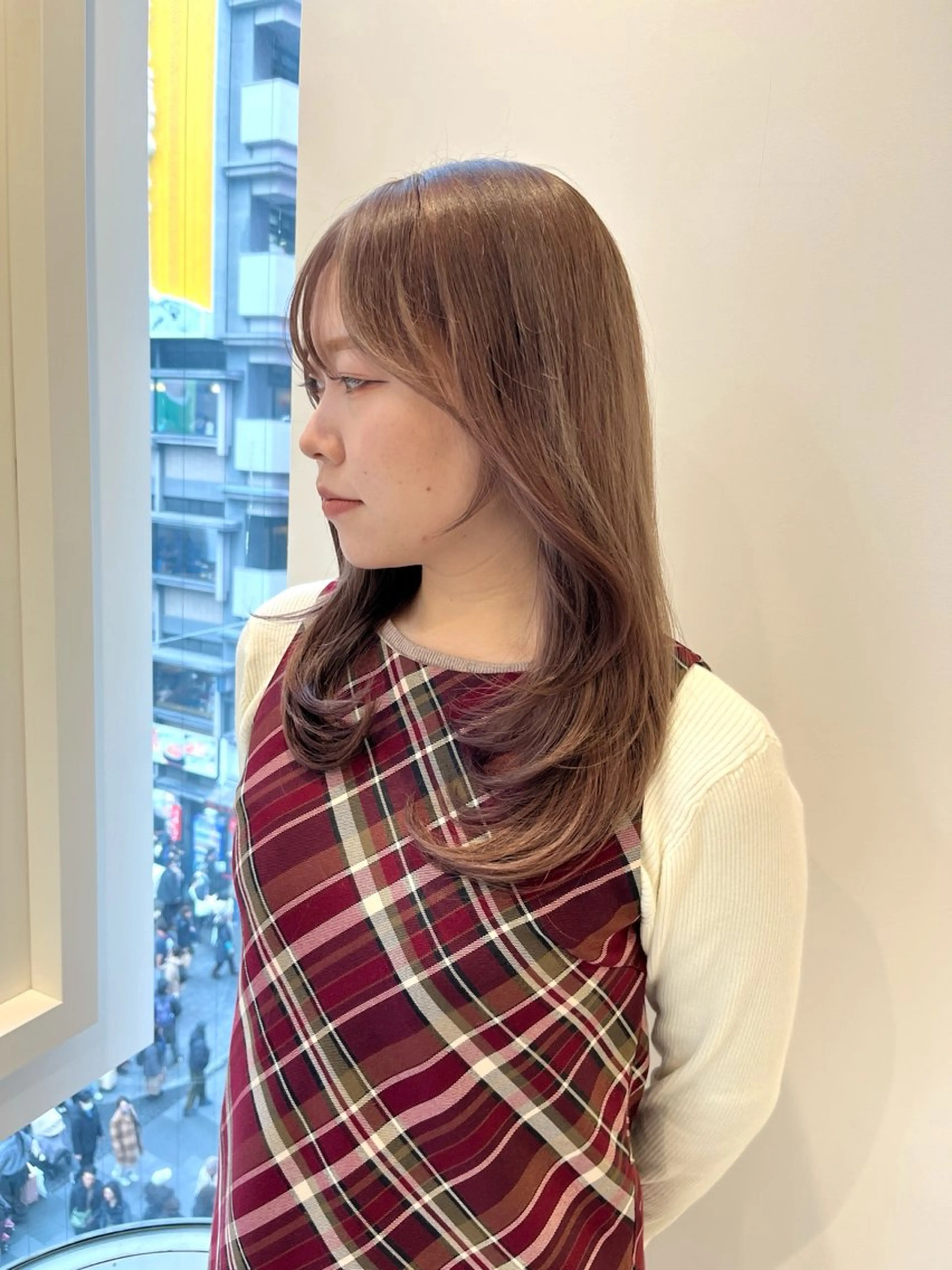 セミロング カラー カット ヘアカラー レイヤー/透明感 カラー💙koukiのヘアスタイル