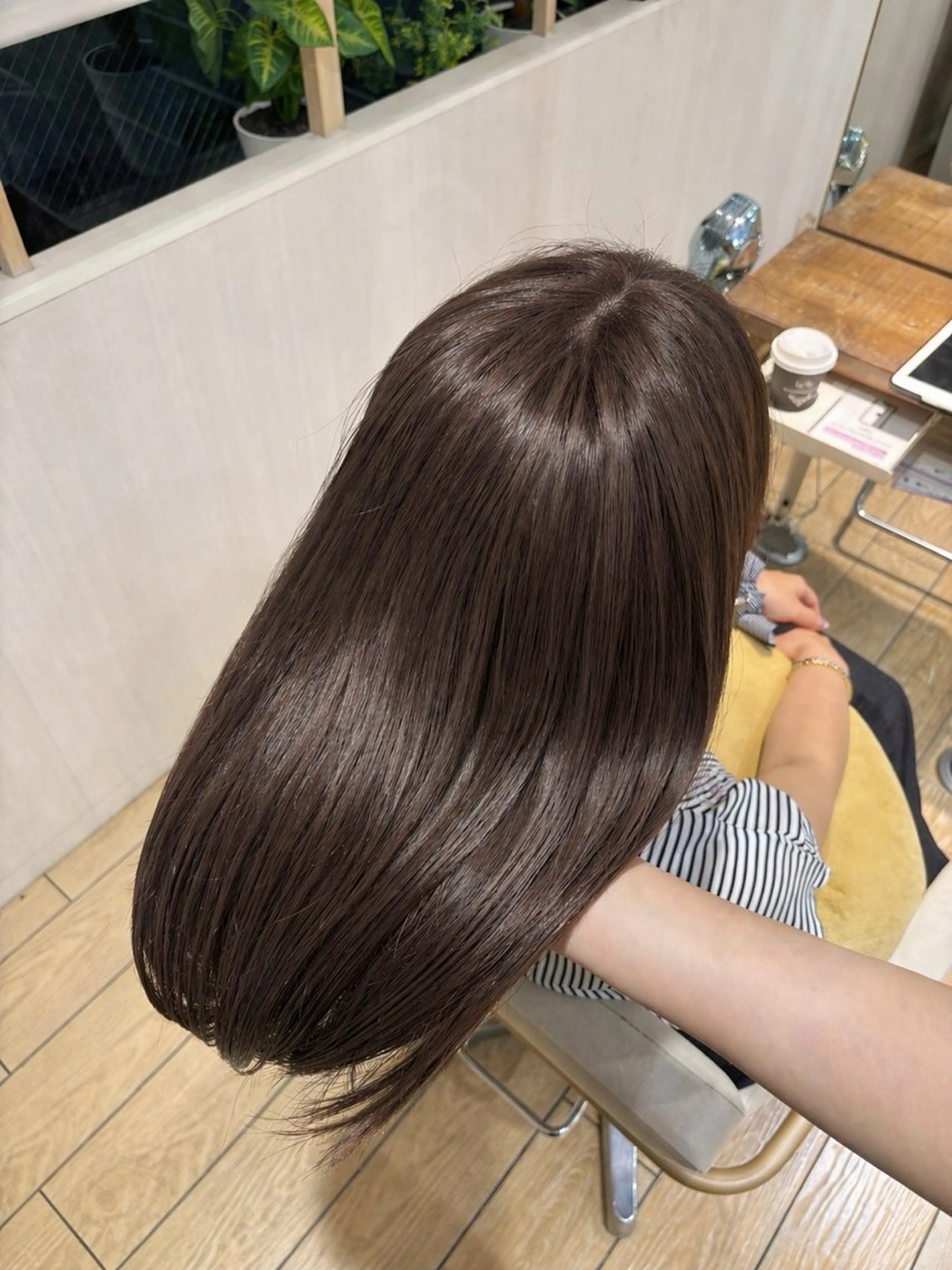 ミディアム カラー ブラウンカラー ヘアカラー トリートメント 表参道/アレンジ💐 /艶カラー/kahoのヘアスタイル