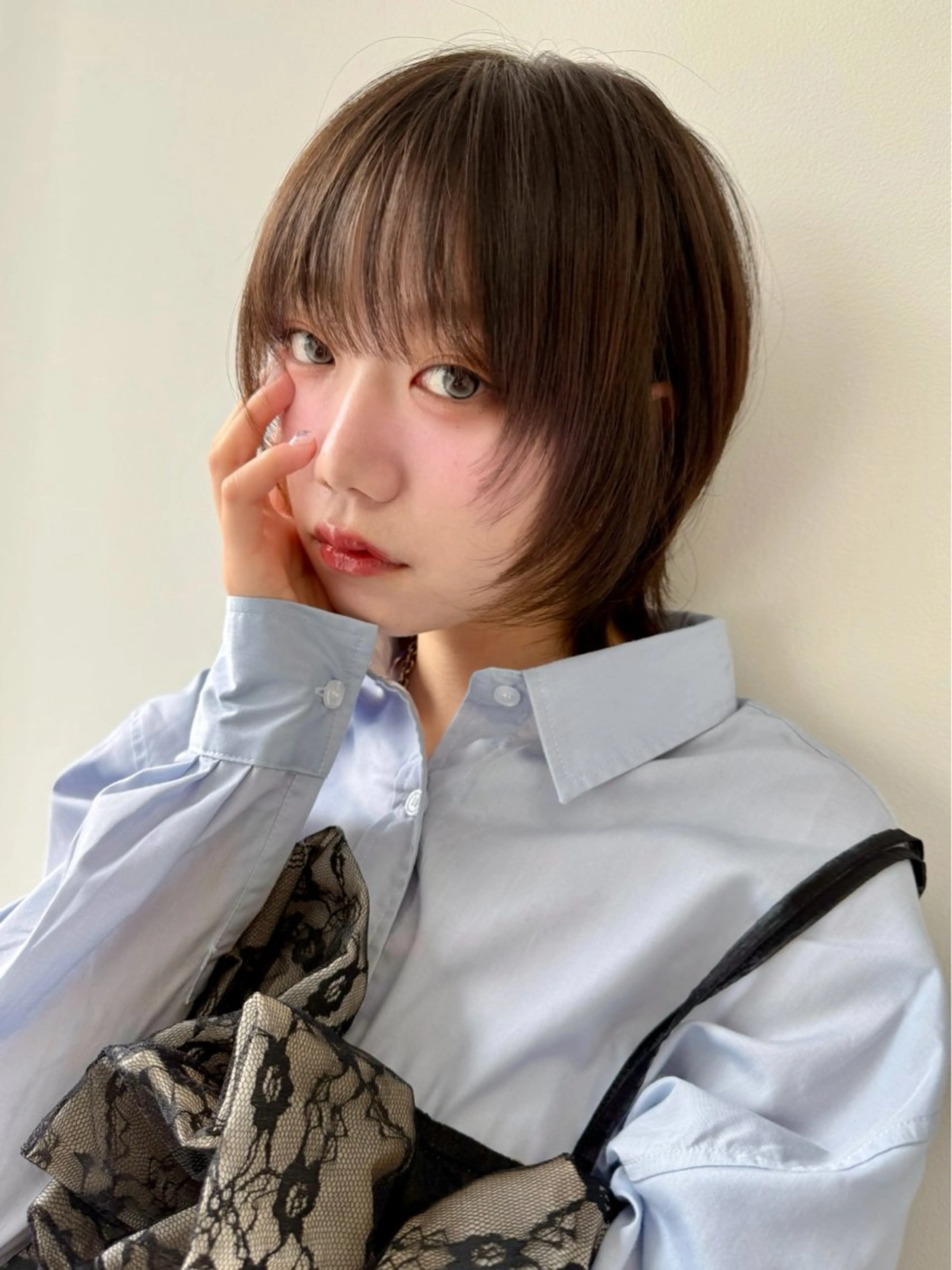 ショート ヘアカラー 艶カラー💜 サヤカ ✰︎のヘアスタイル