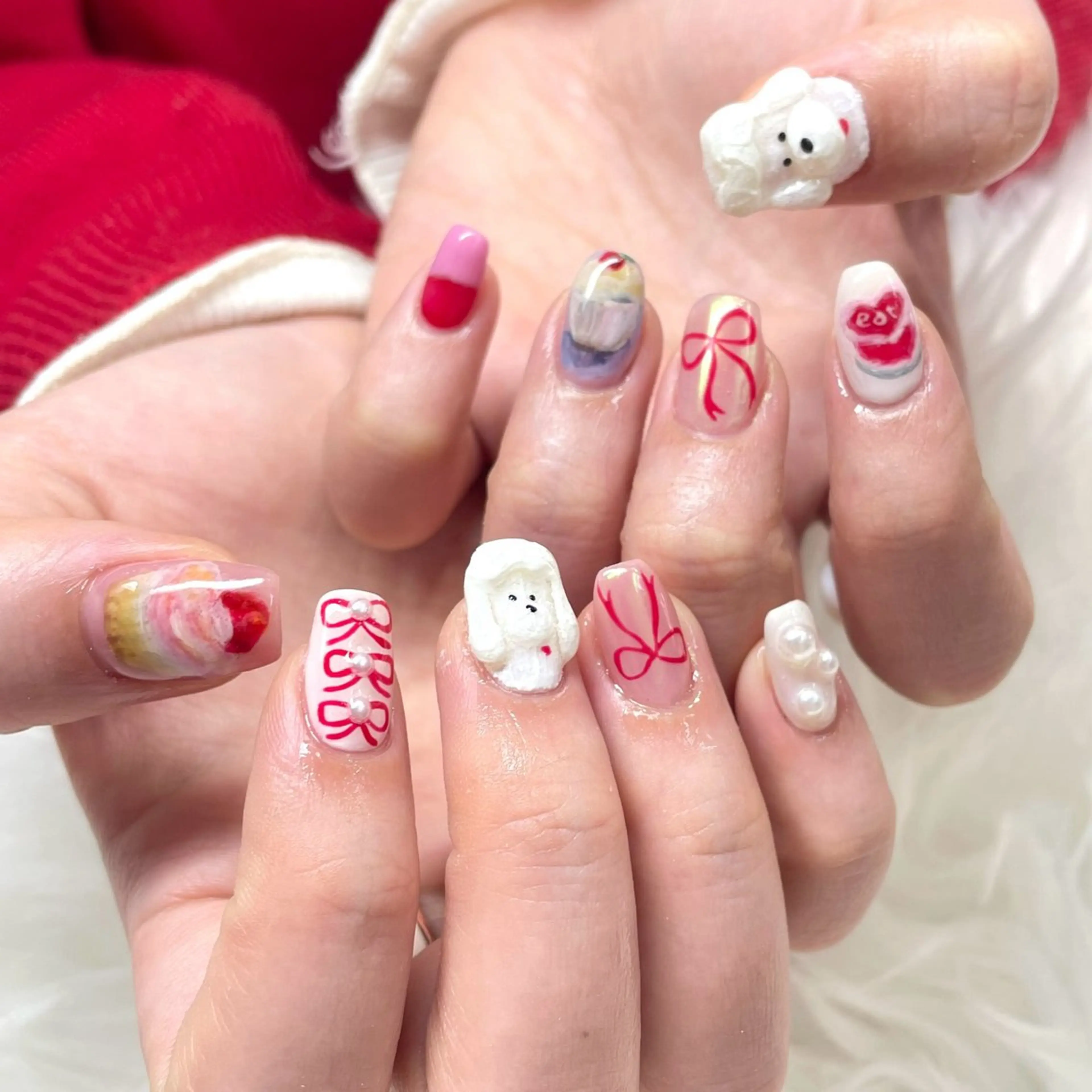 ネイル ハンドネイル 新井 ひなののネイルデザイン