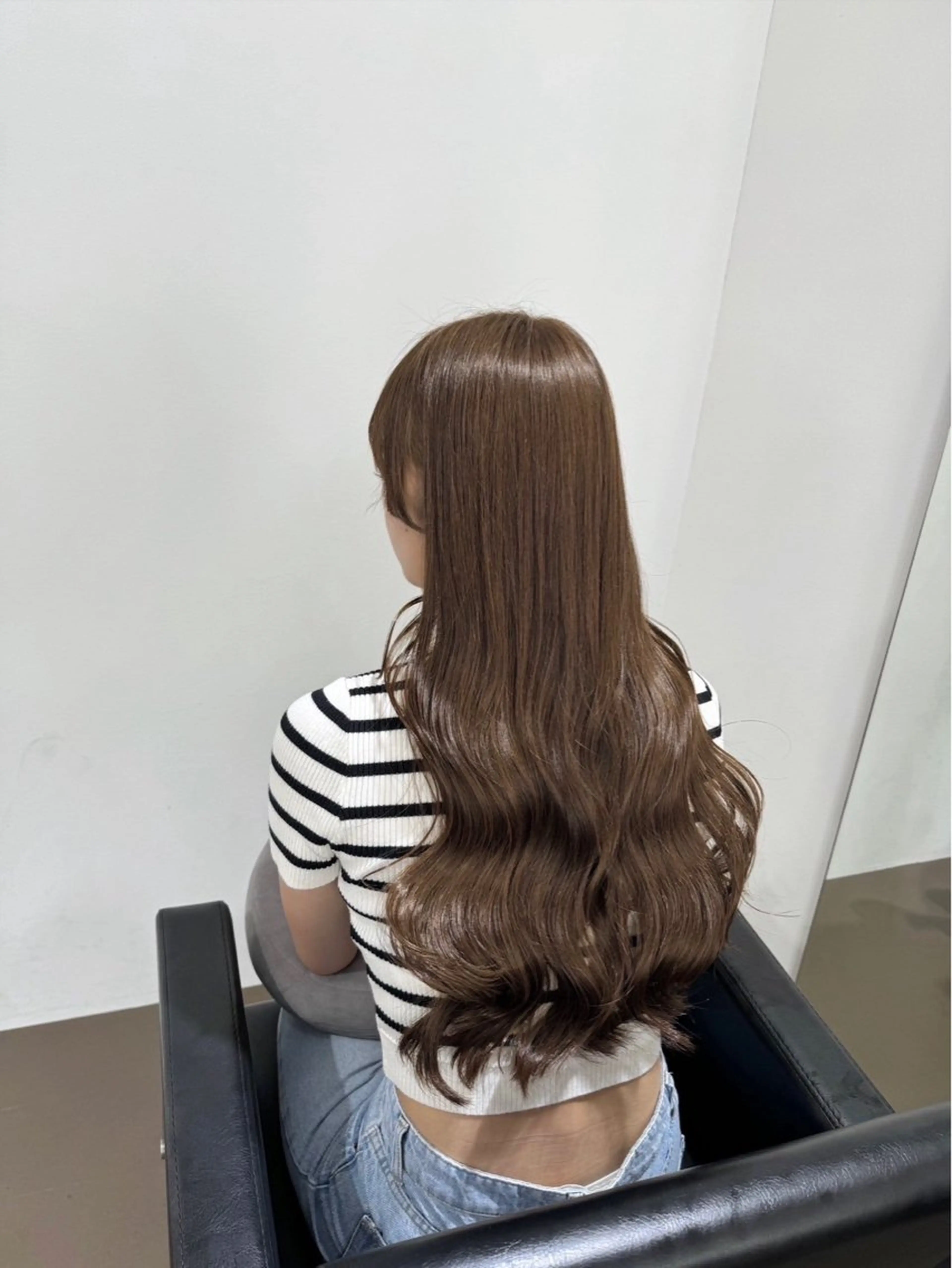 ロング ボブ くびれヘア 髪質改善 韓国風ヘア レイヤーカット 【ioe岡本】🐶 向井歩のヘアスタイル