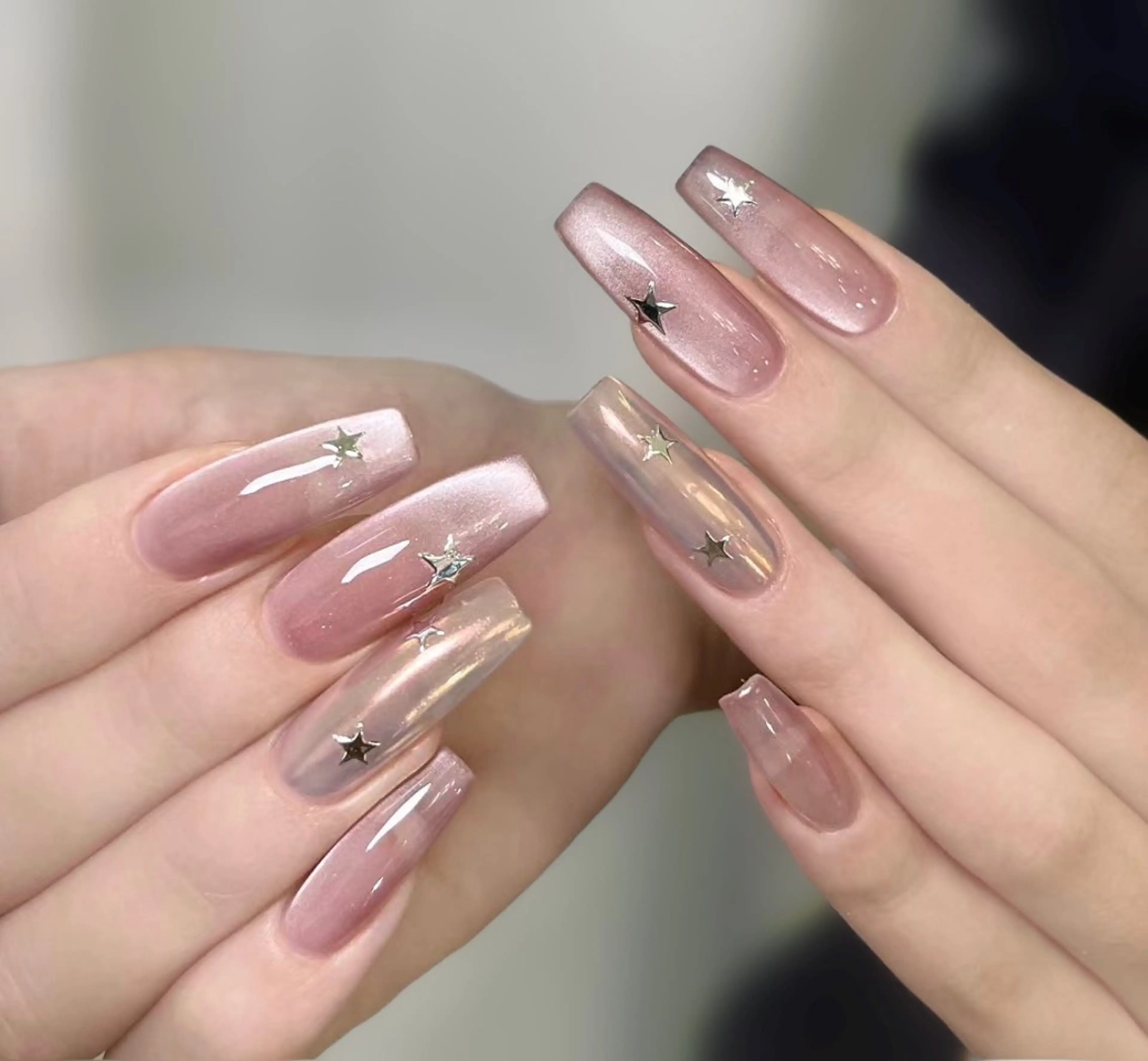 ネイル アートネイル チークネイル フレンチネイル ジェルネイル グリーン YK Beauty Salonのマツエク・マツパデザイン