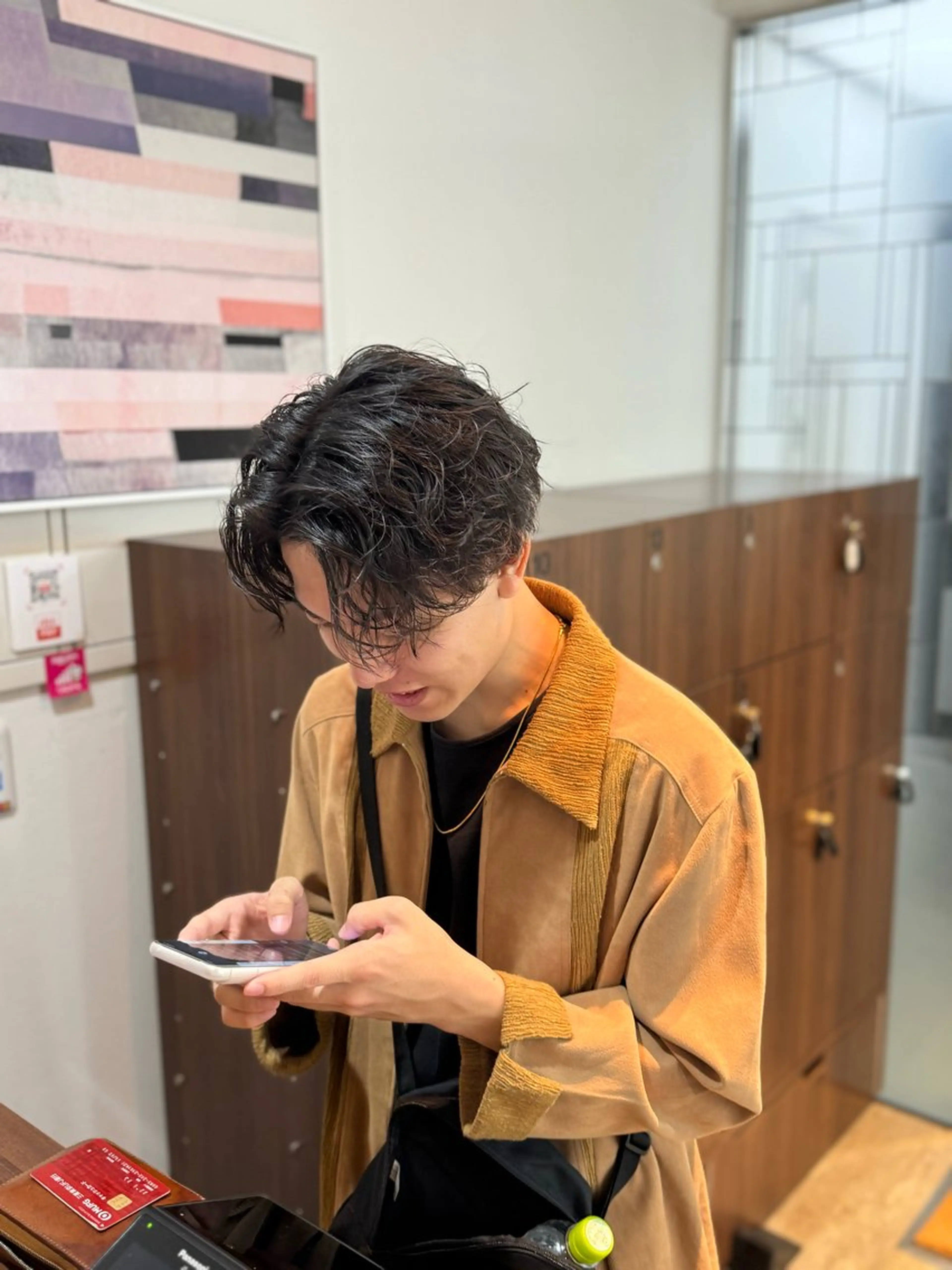 ショート パーマ ヘアアレンジ メンズ カット パーマ ちこ .のヘアスタイル