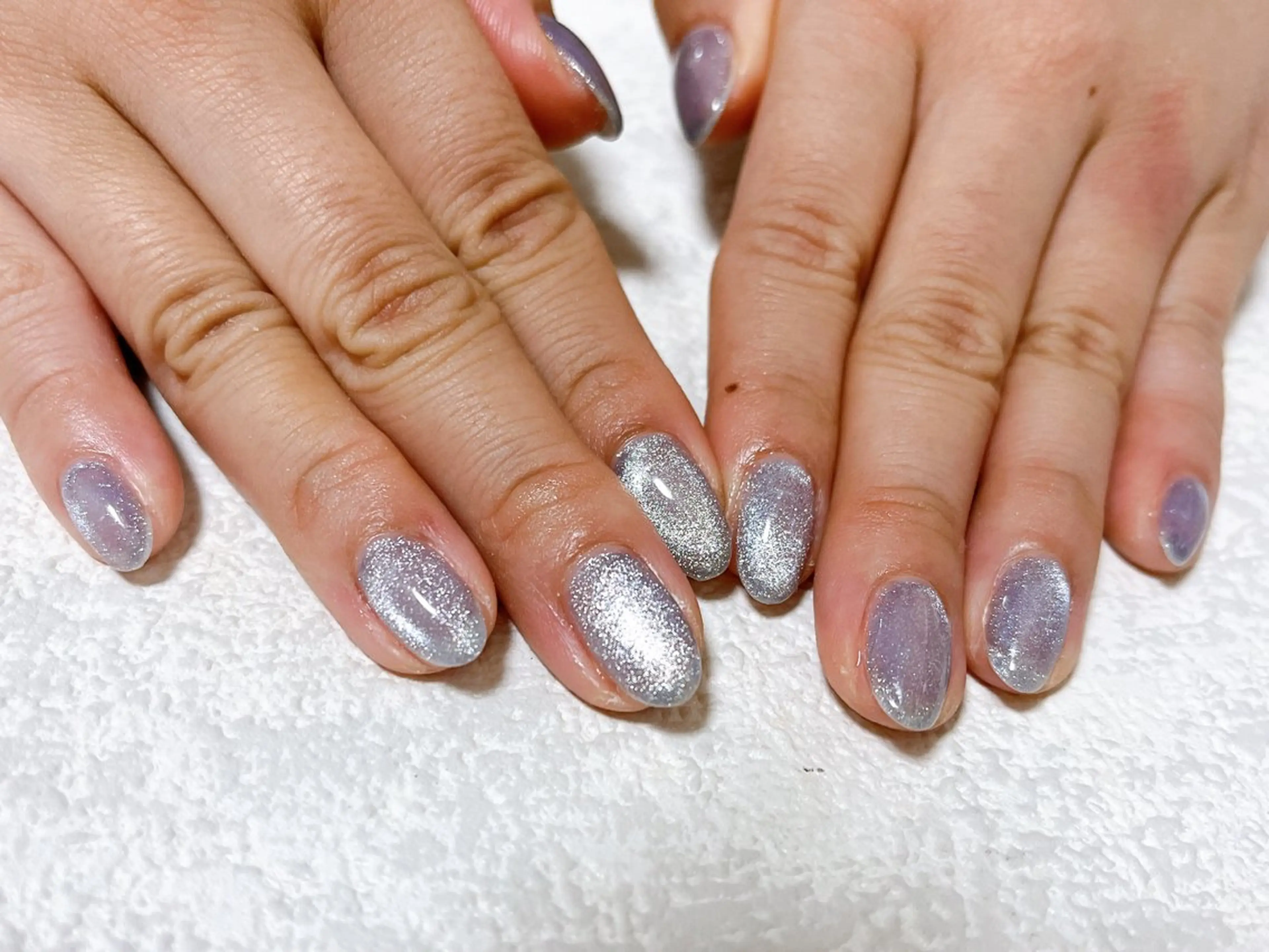 ネイル オーロラネイル フットネイル フレンチネイル ジェルネイル 韓国ネイル ハンドネイル mogunail &blowのネイルデザイン