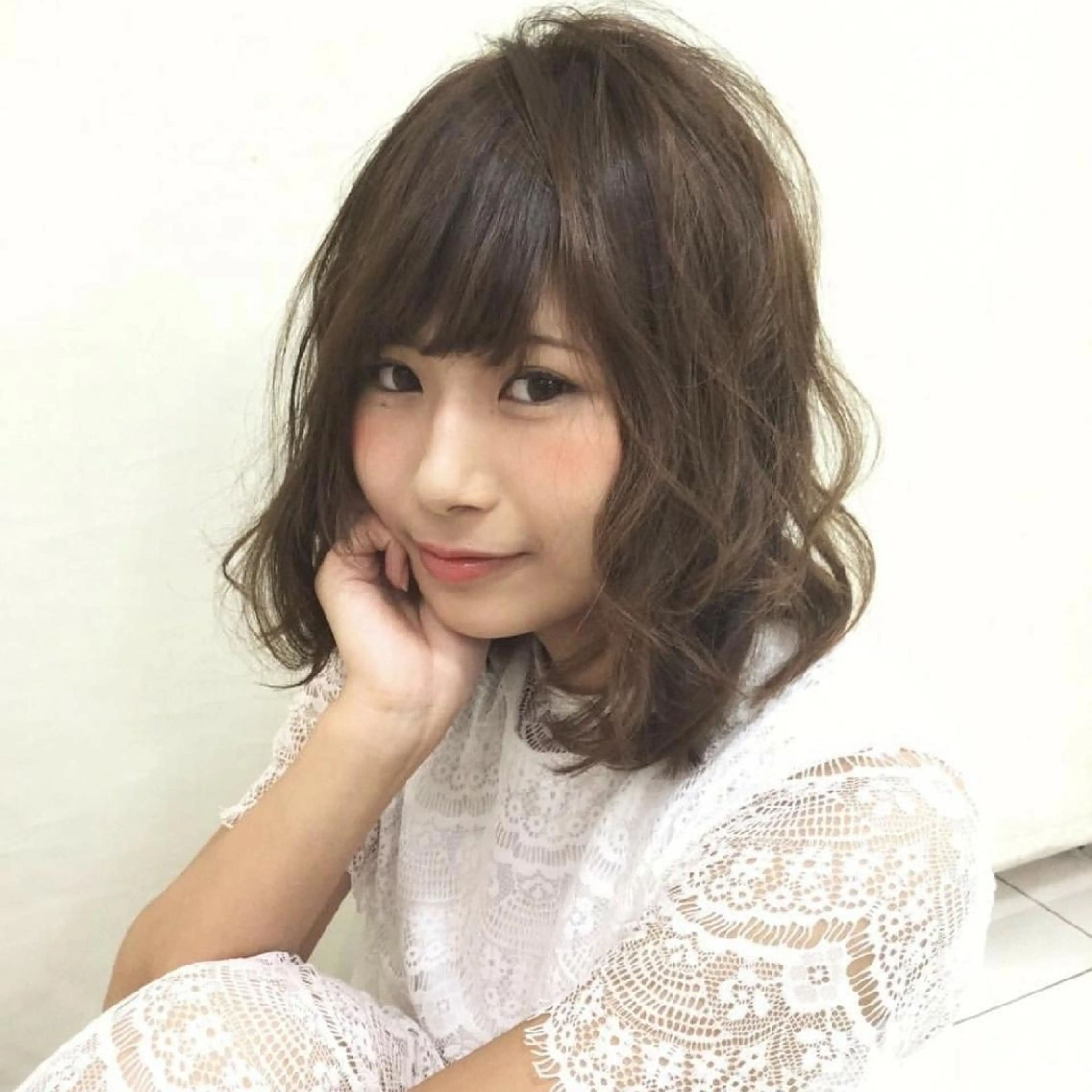 ミディアム SALOWIN神宮前五丁目店所属・🇰🇷韓国風艶髪✨ 髪質改善 倉岡しおんのヘアスタイル