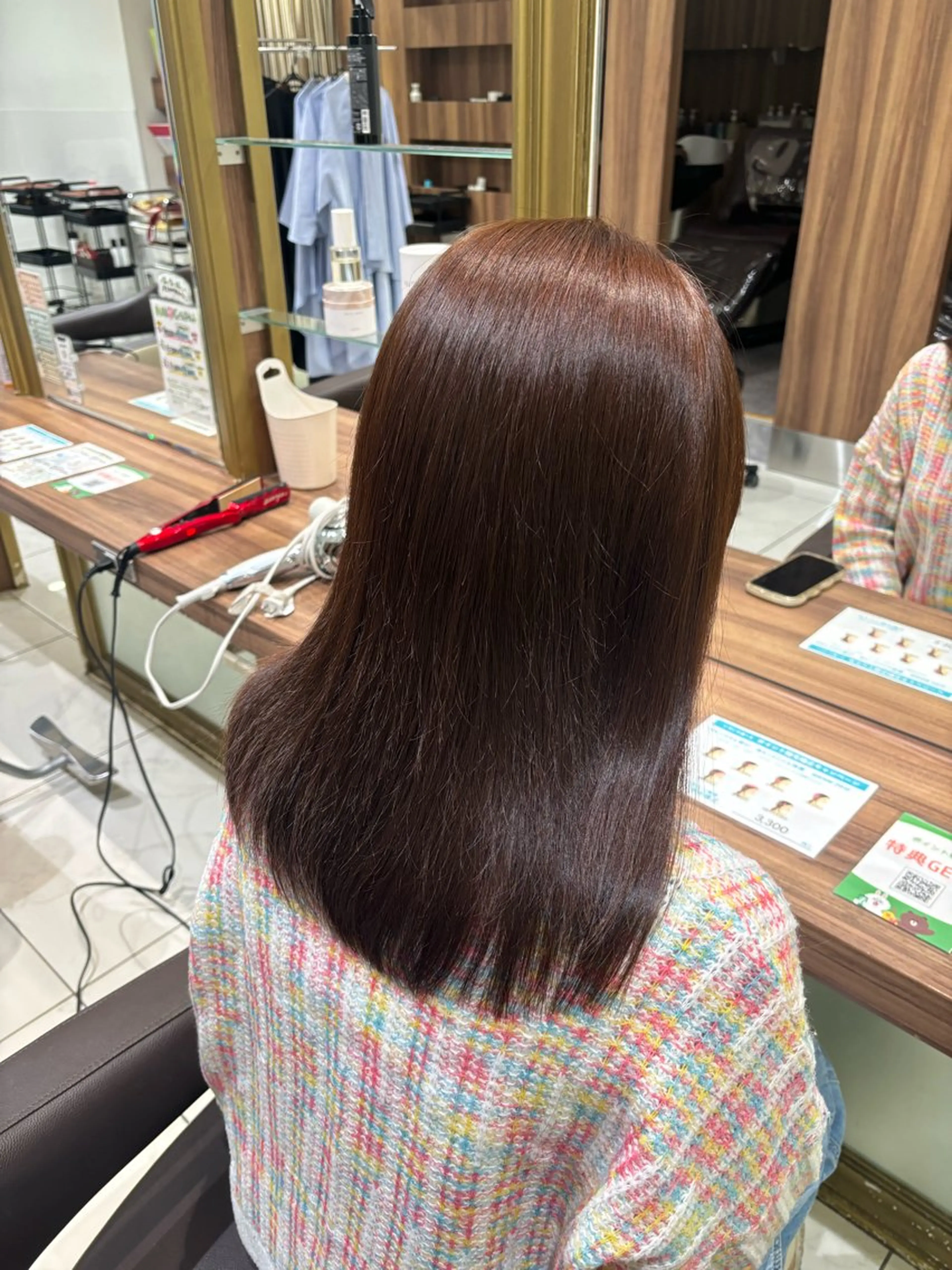 セミロング 縮毛矯正 兵頭こころ モデル様募集中🎀のヘアスタイル