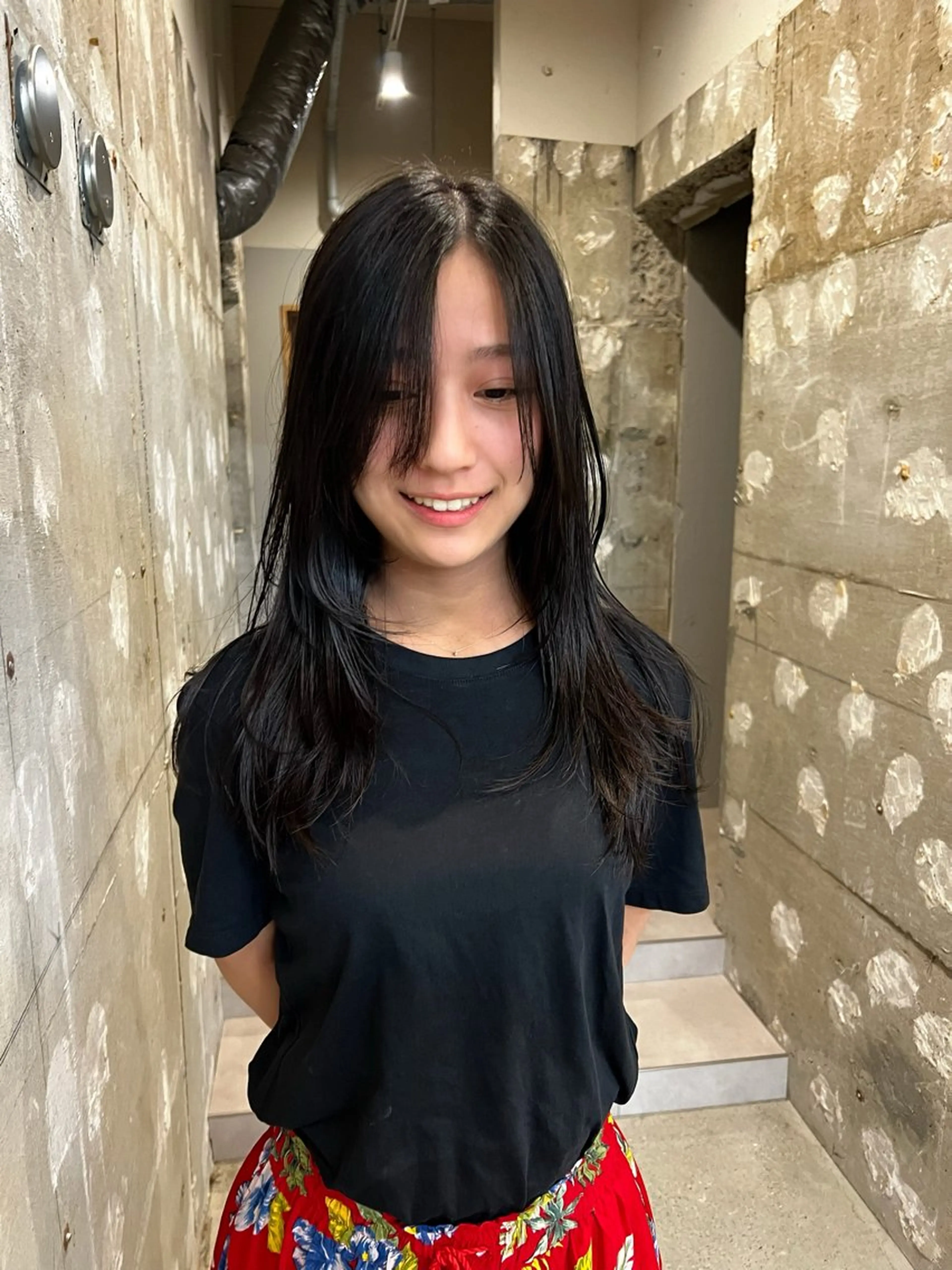 ロング レイヤーカット ヘアカラー トリートメント fit /HONOKAのヘアスタイル