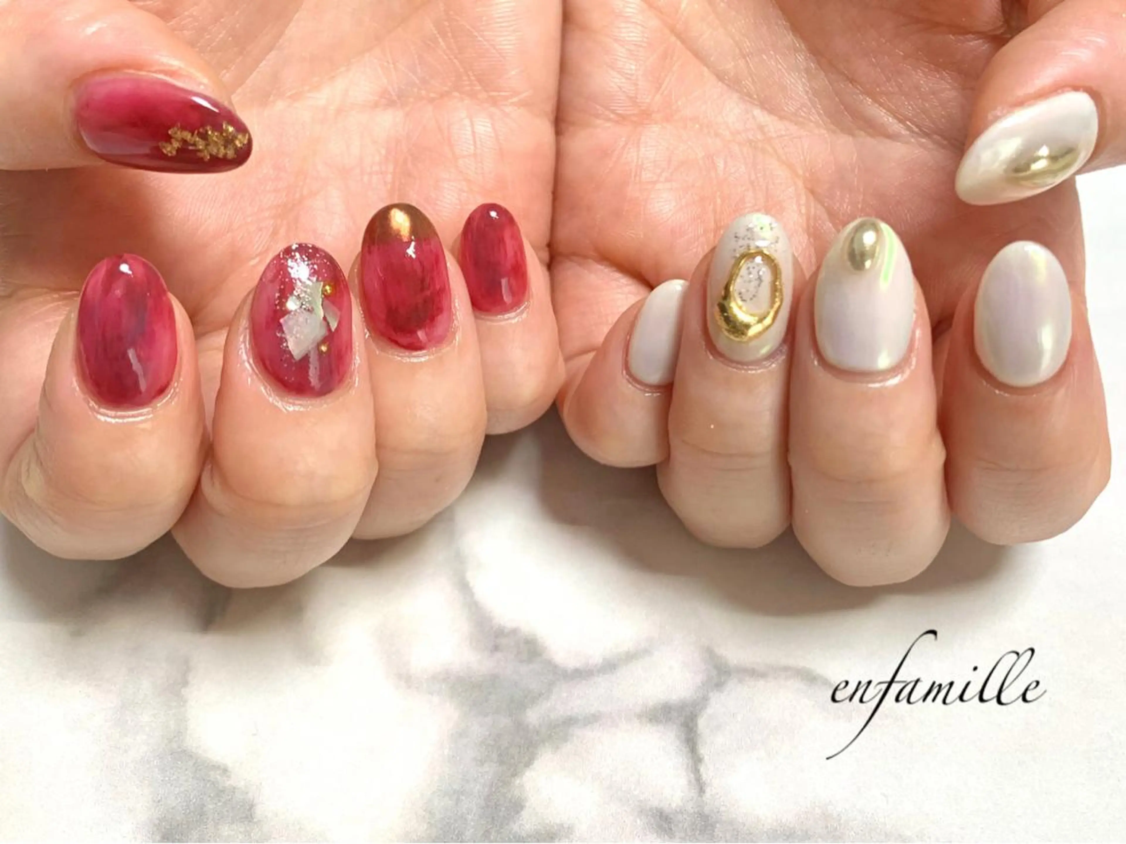 ネイル ハンドネイル nail salon en familleのネイルデザイン