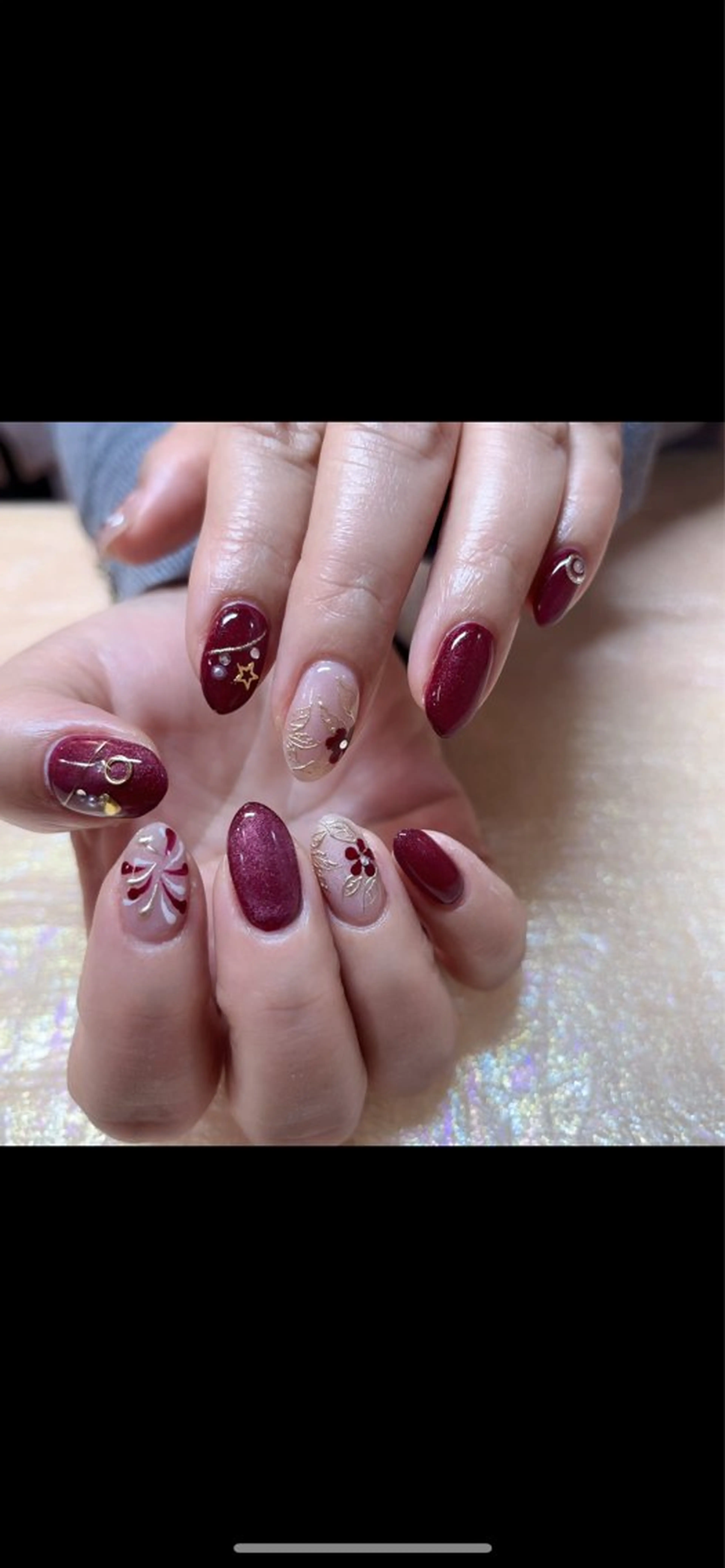 ネイル ハンドネイル MoonNail ユリ🌸のネイルデザイン