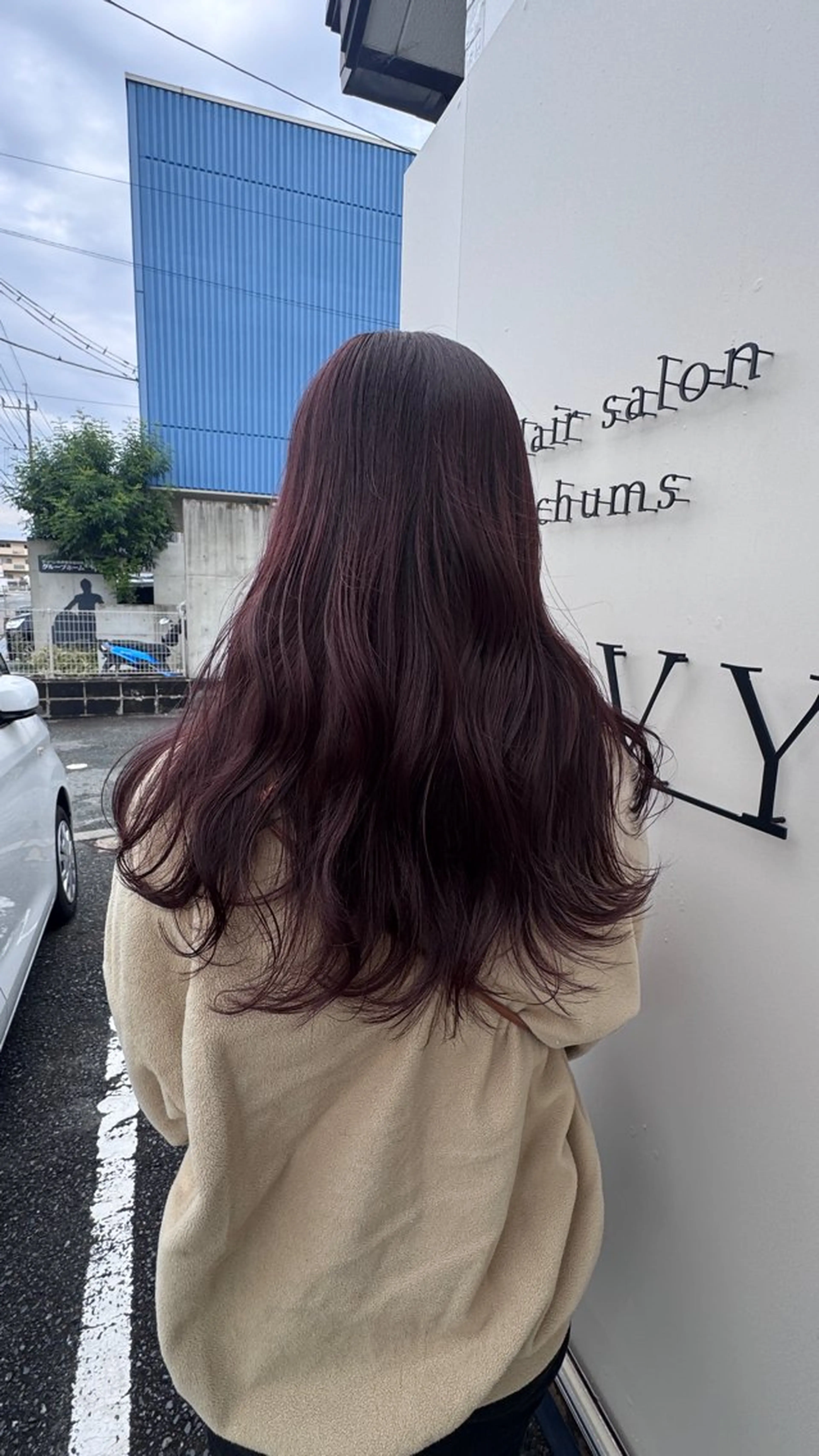 ロング カラー NAVY miyoshiのヘアスタイル