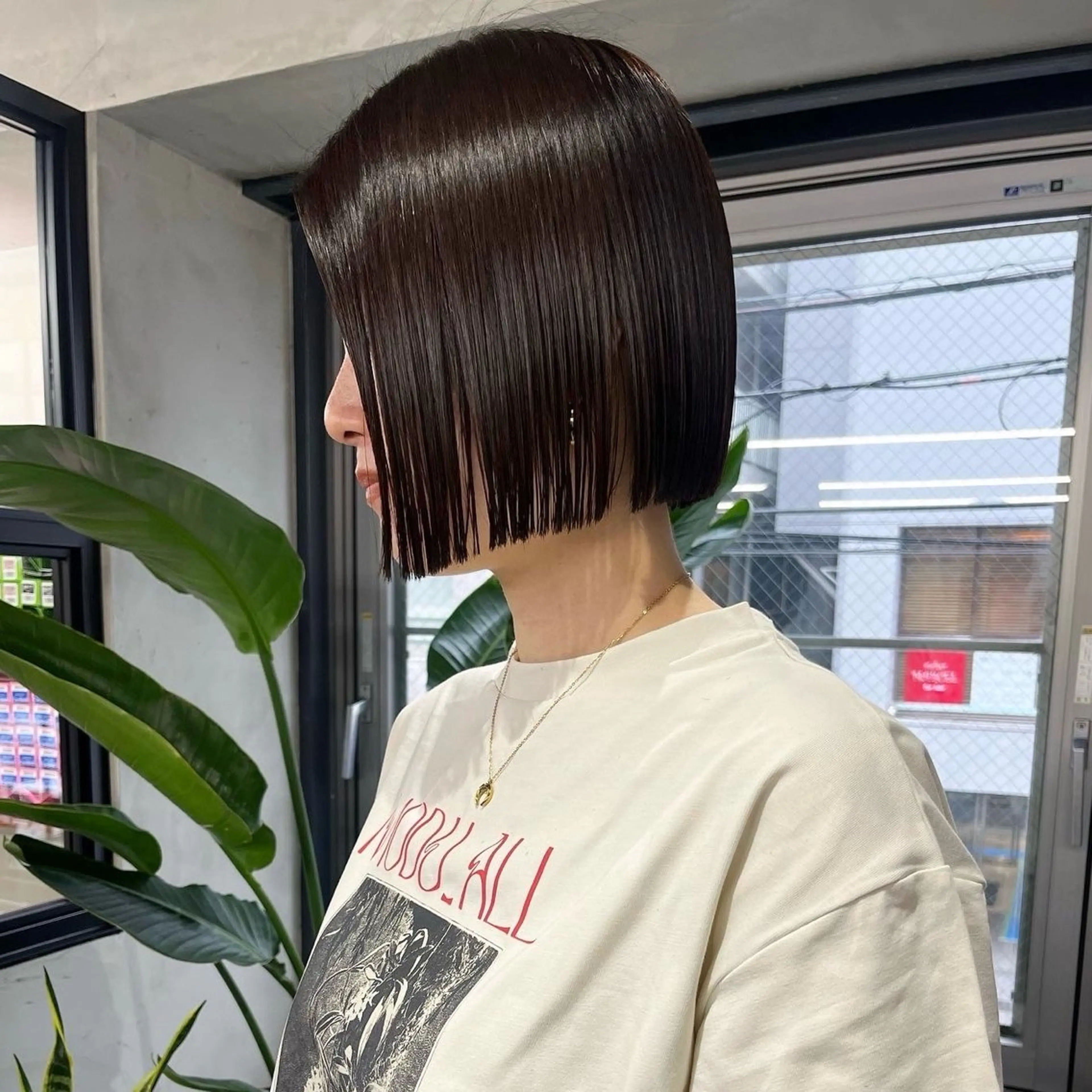 ショート ボブ トリートメント 横浜/レイヤー/ カネコのヘアスタイル