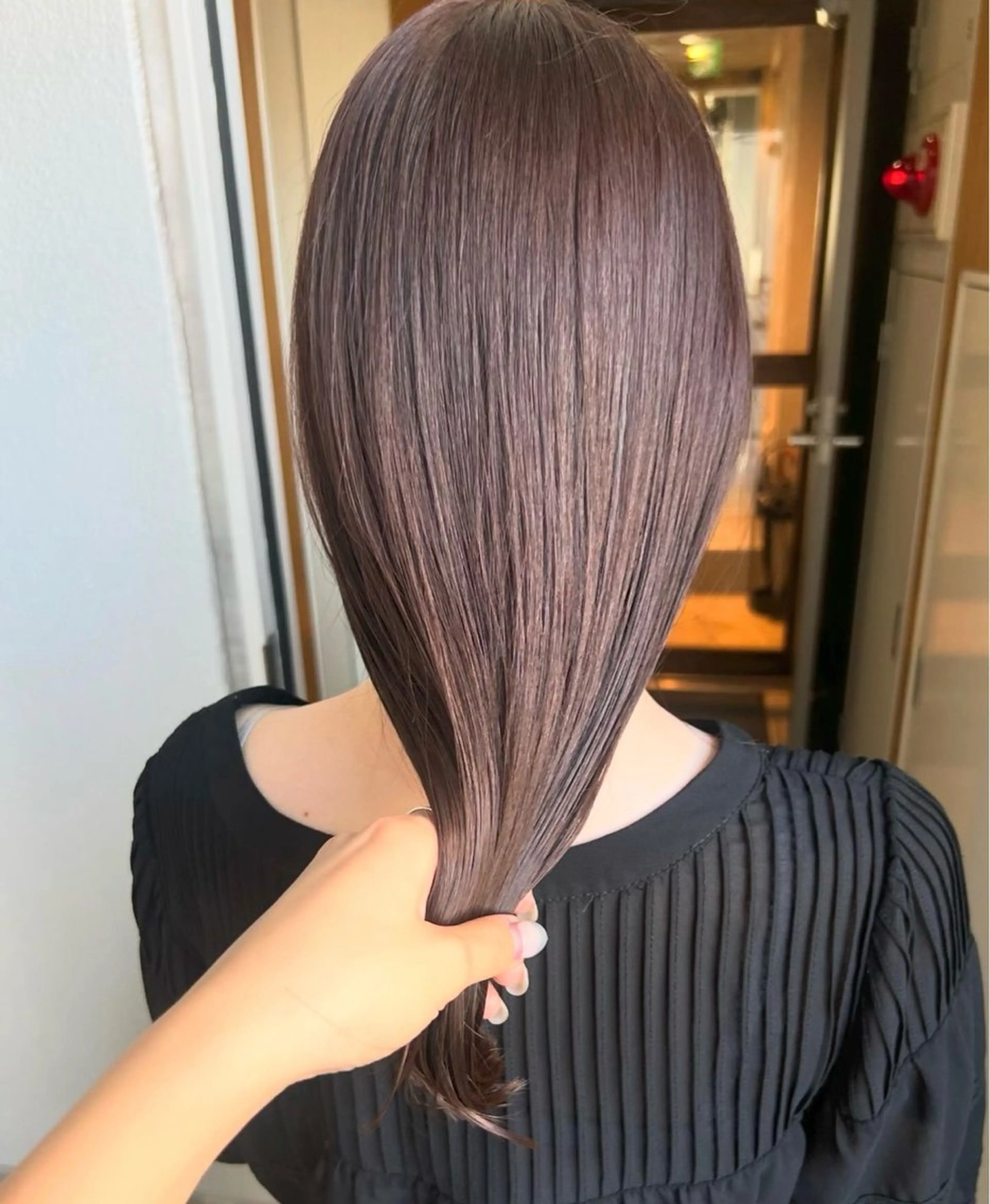 セミロング カラー ヘアカラー トリートメント akane/ボブ /オリーブベージュのヘアスタイル