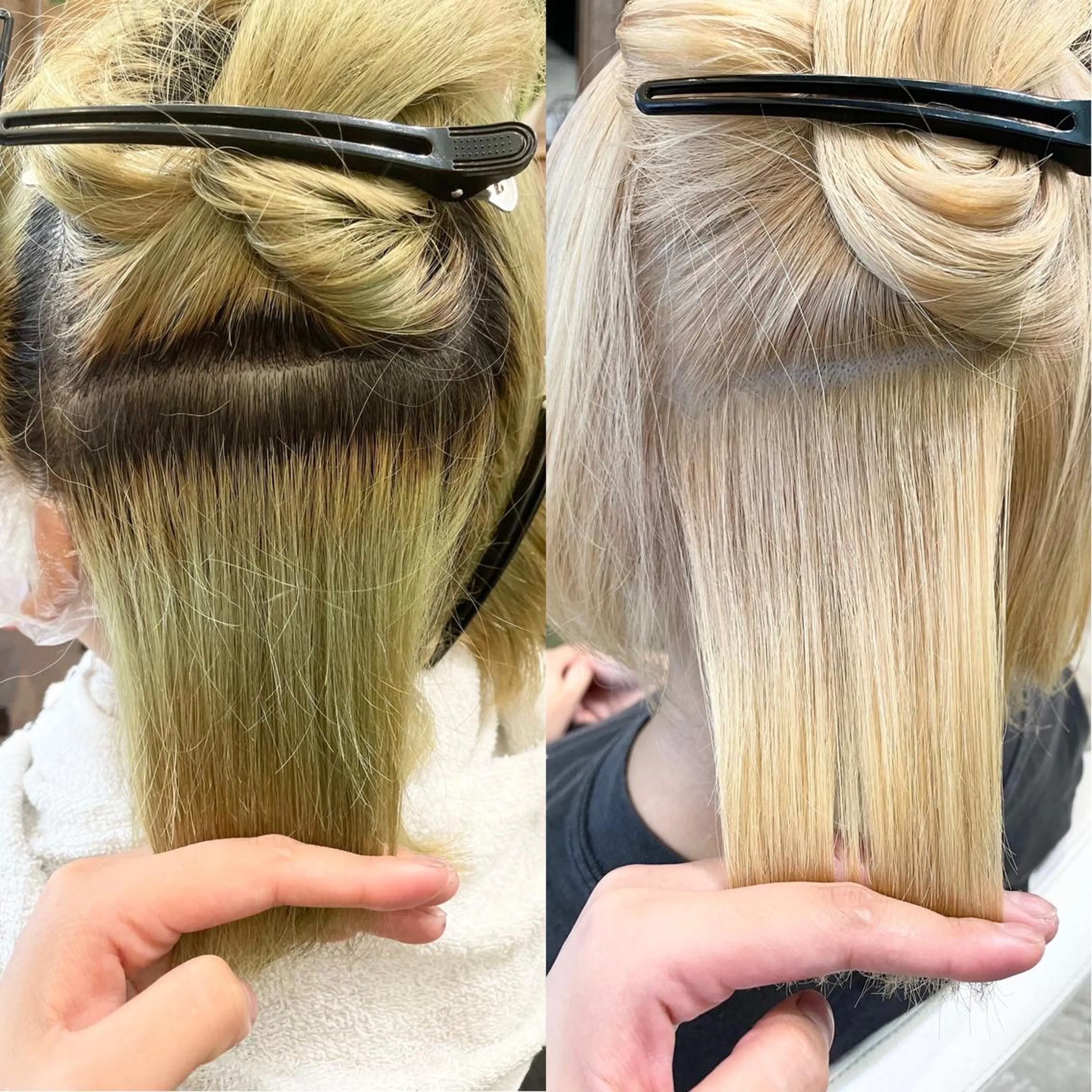 ショート カラー ブリーチ 艶カラー|透明感 カラー|レイヤーのヘアスタイル