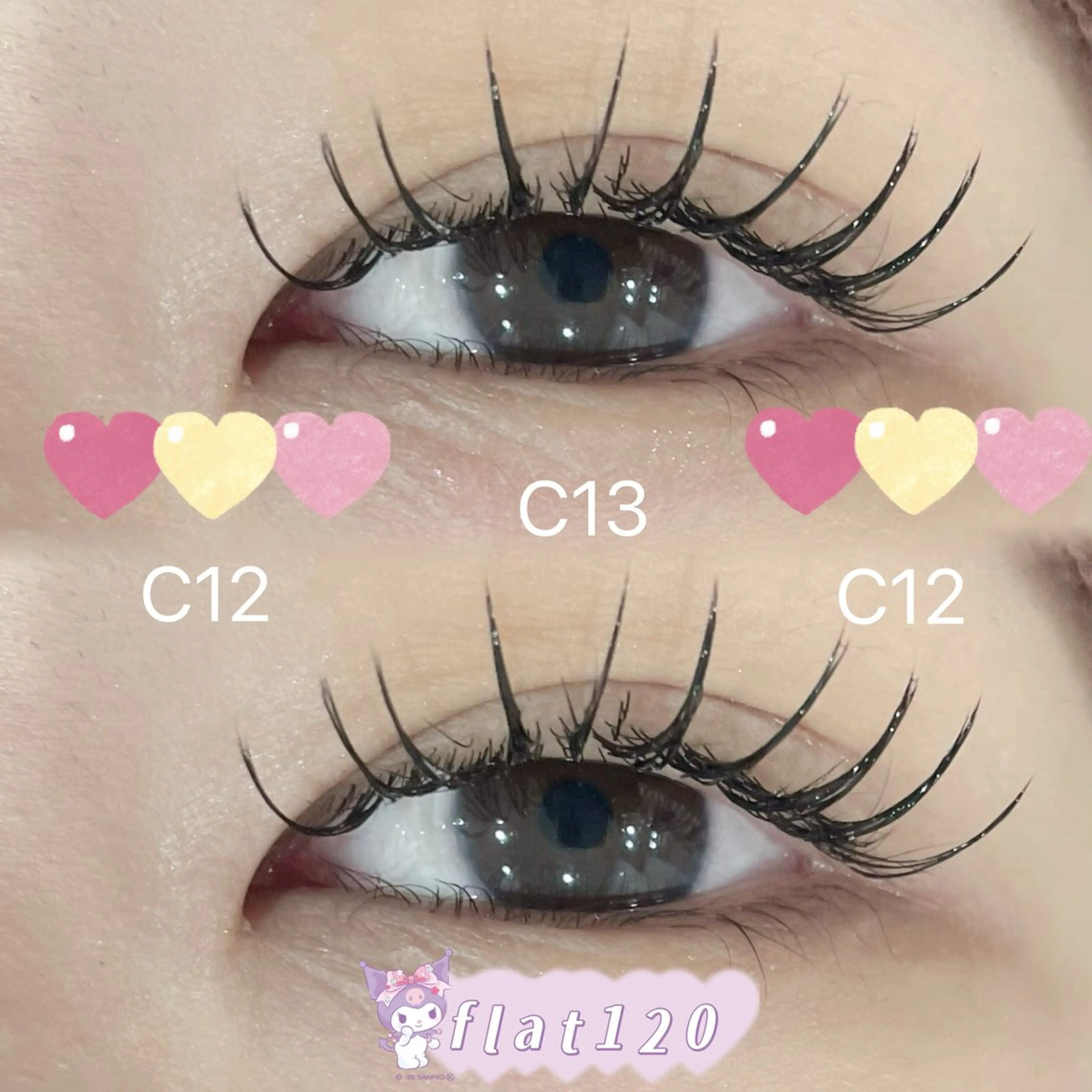 マツエク・マツパ フラットラッシュ Beauty Salon Cherish 中川店所属・Cherish名古屋 高畑💫馬渕奈恵💫のマツエク・マツパデザイン