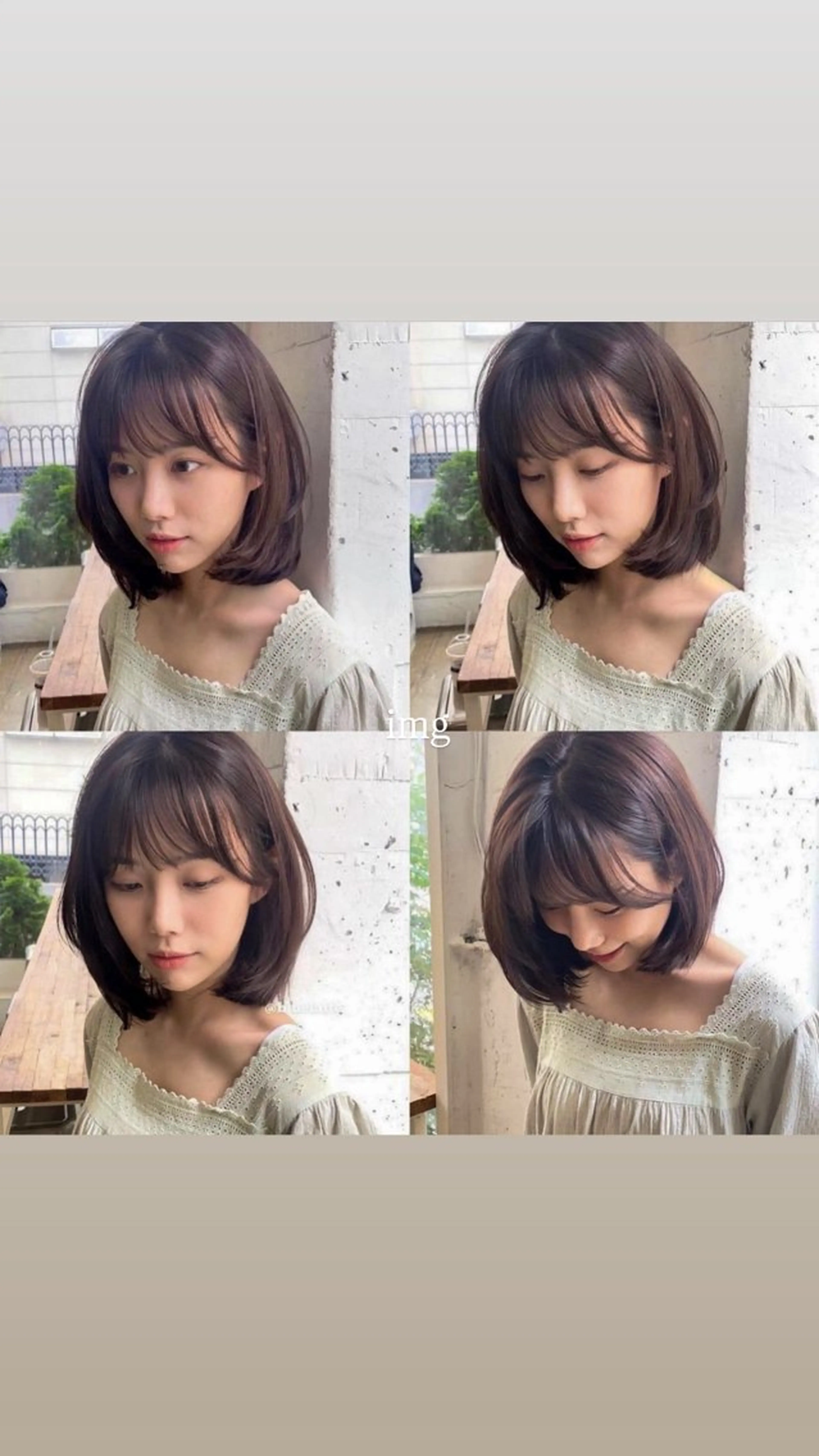 ショート カラー 🫧ボブカットモデル 韓国透明感カラー🫧のヘアスタイル