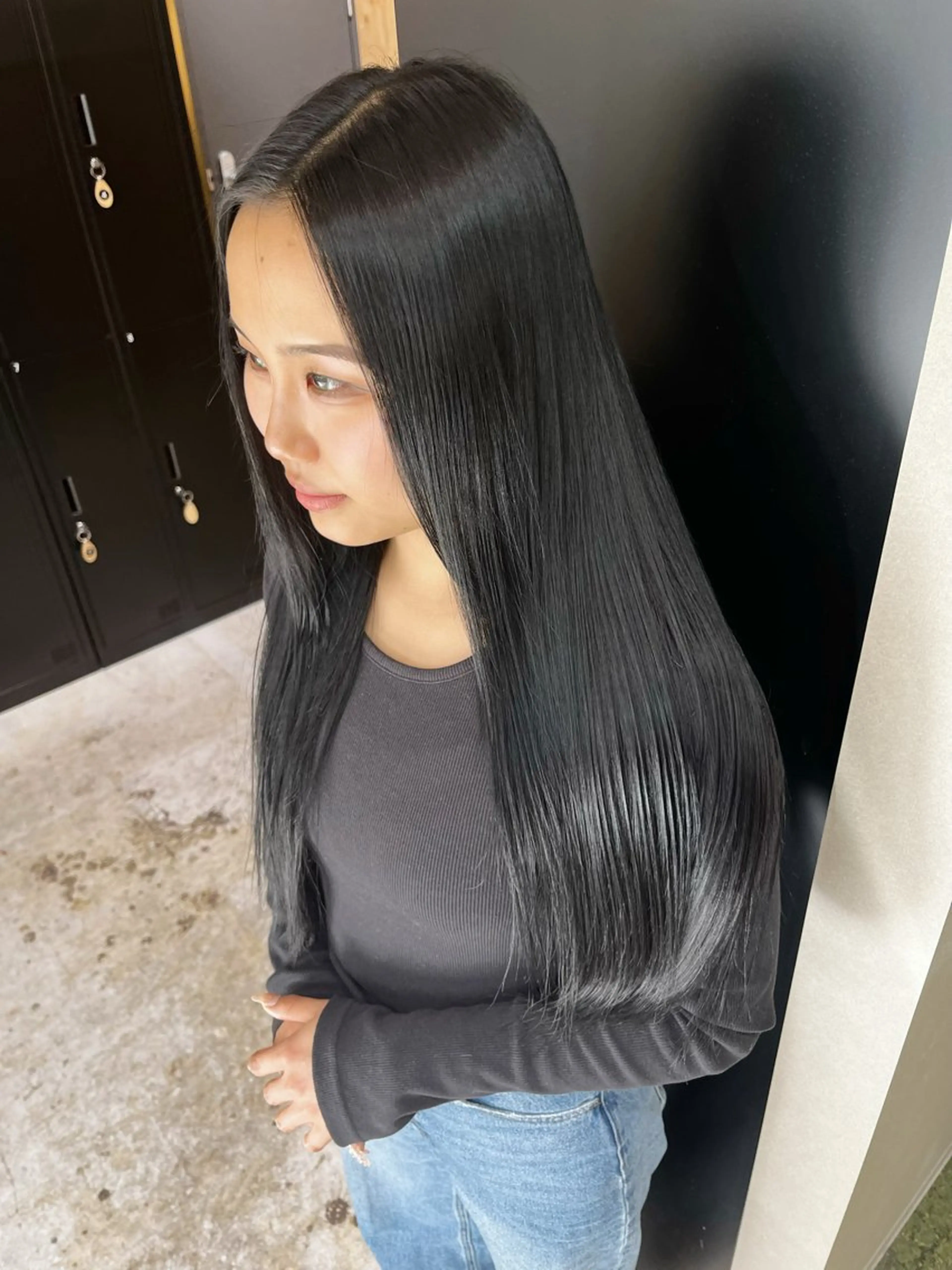 セミロング 縮毛矯正 トリートメント 🏅EIGHT難波/ 【店長】タモツのヘアスタイル