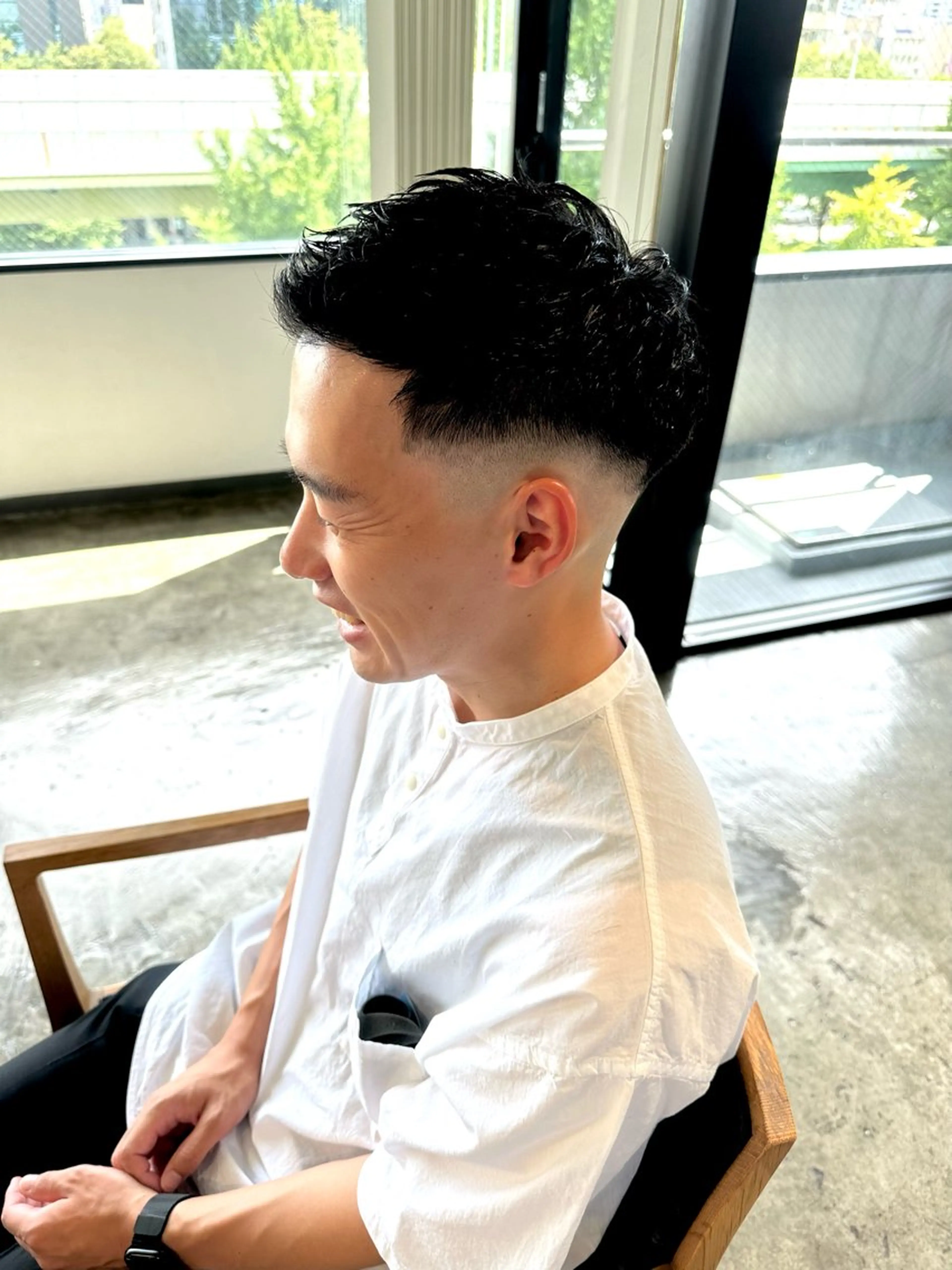 メンズ フェードカット マッシュ メンズパーマ スキンフェード メンズツイストパーマ カット 骨格補正施術/メンズ 専門美容師/YUYAのヘアスタイル