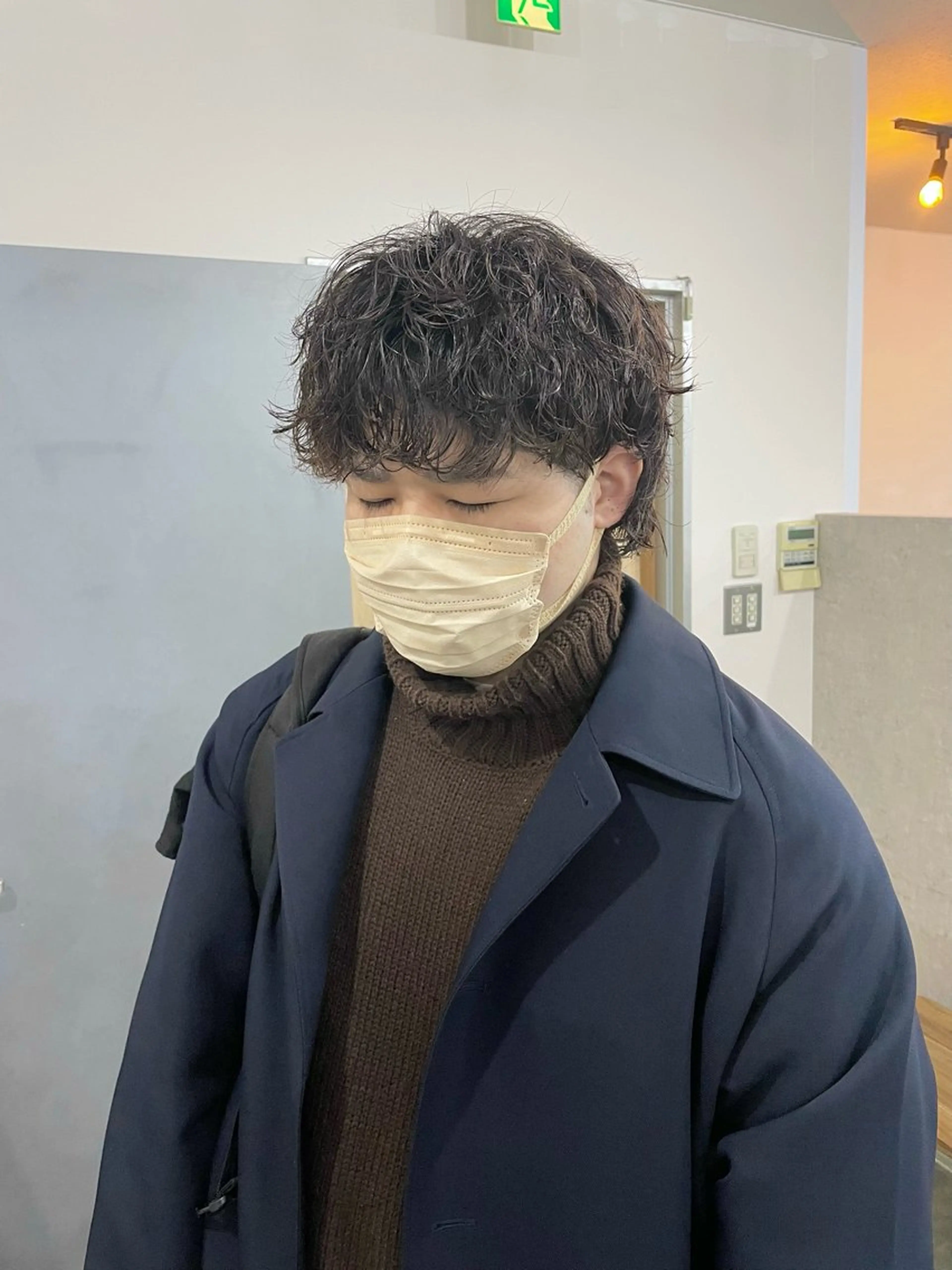 パーマ メンズ エビスザキレン／メン ズ／心斎橋🌳のヘアスタイル