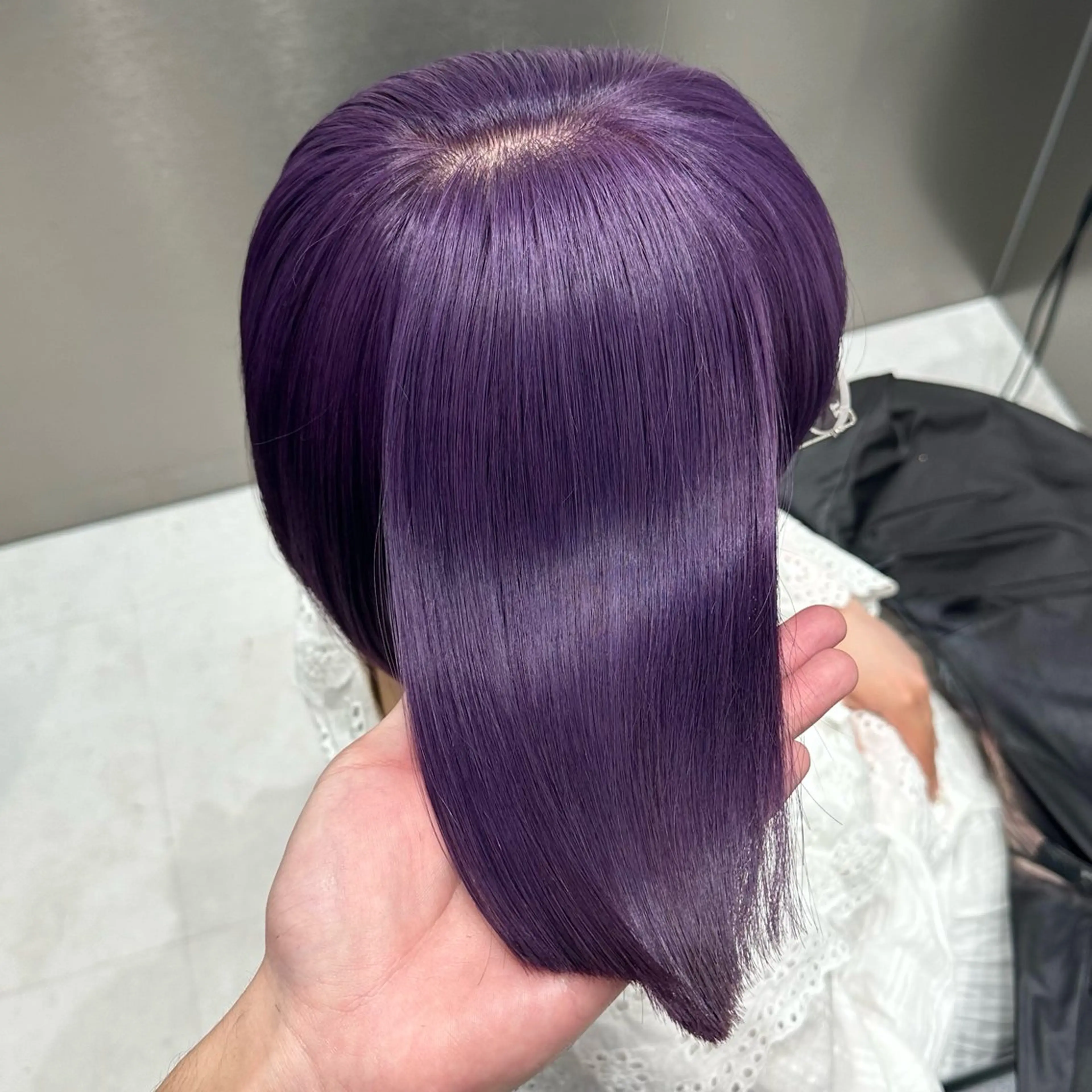 ミディアム カラー ヘアカラー 💫艶ハイトーン×髪 質改善💫リュウトのヘアスタイル