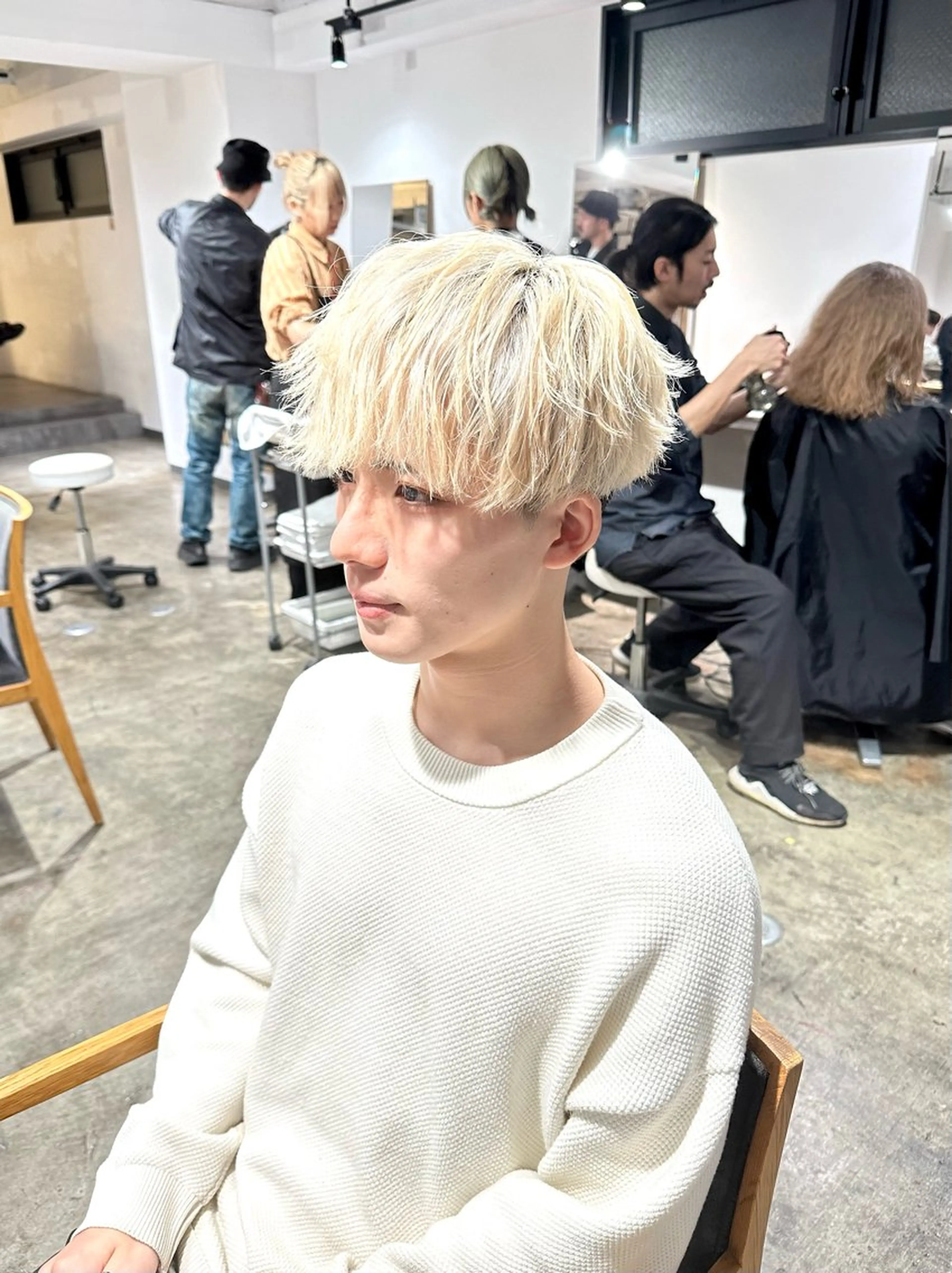 メンズ メンズブリーチ マッシュ メンズパーマ 刈り上げ カット ヘアカラー トリートメント 骨格補正施術/メンズ 専門美容師/YUYAのヘアスタイル