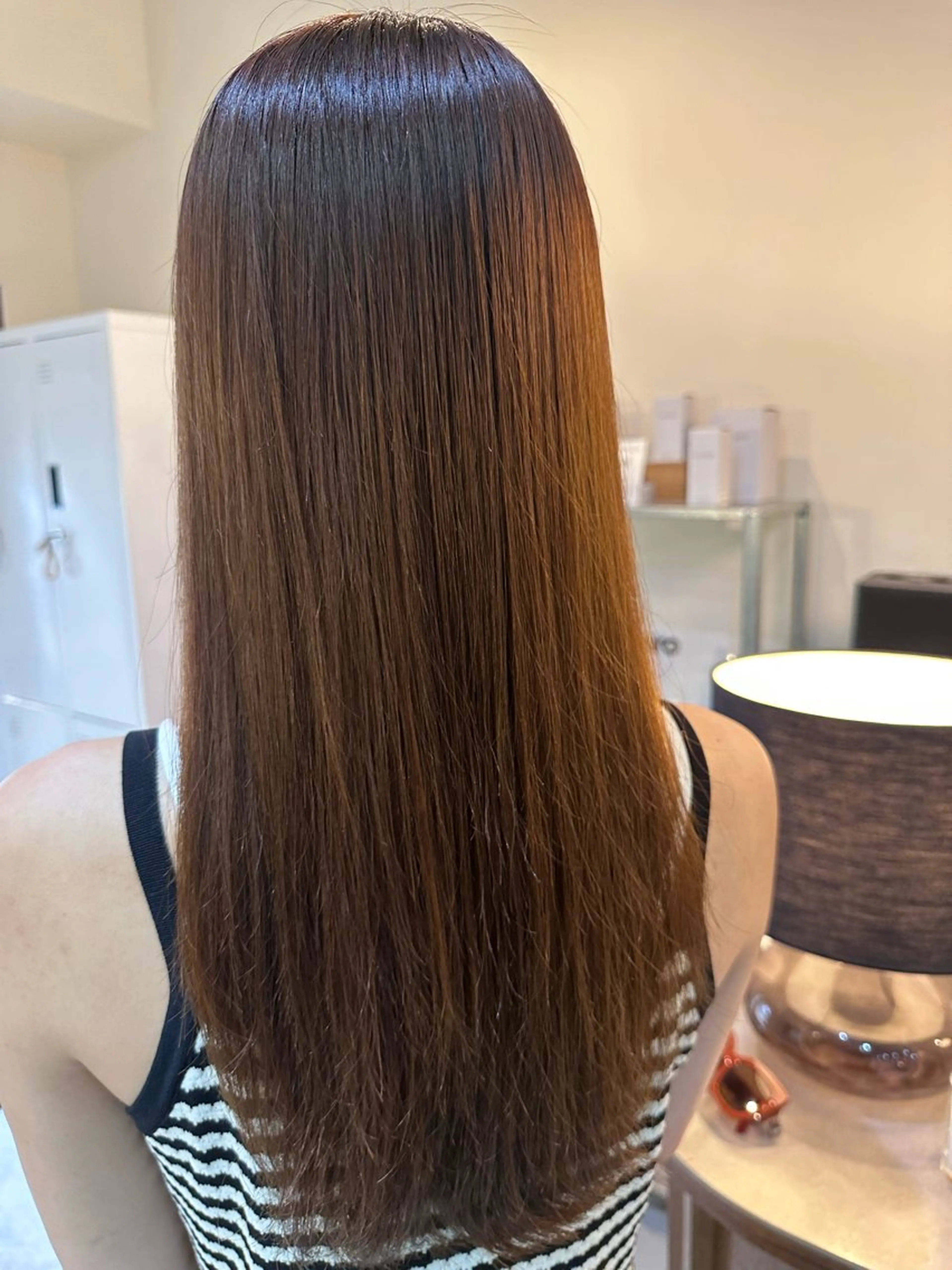 ロング 縮毛矯正 Shiro RENのヘアスタイル