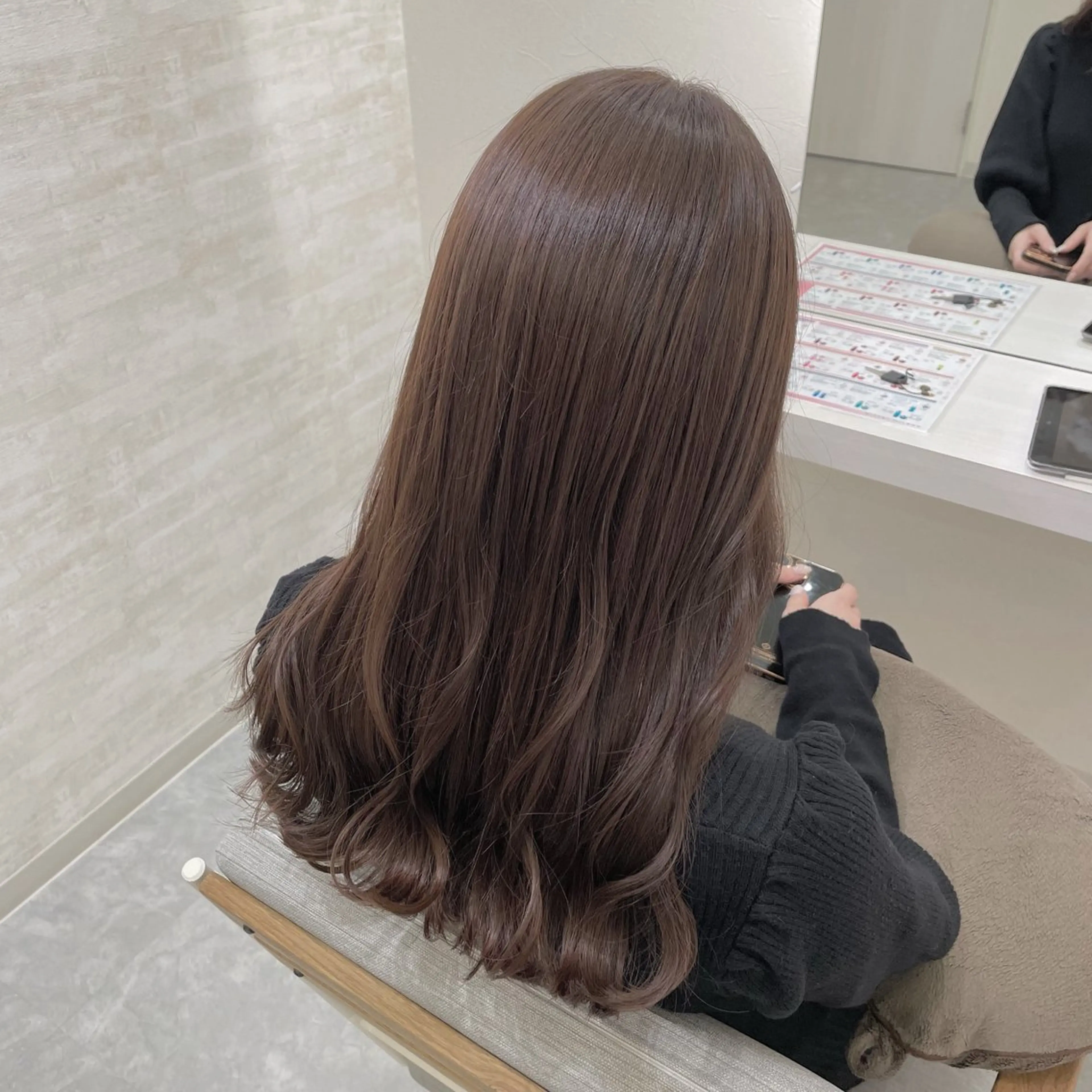 セミロング カラー 髪質改善&ヘアケア /菊池琉那のヘアスタイル