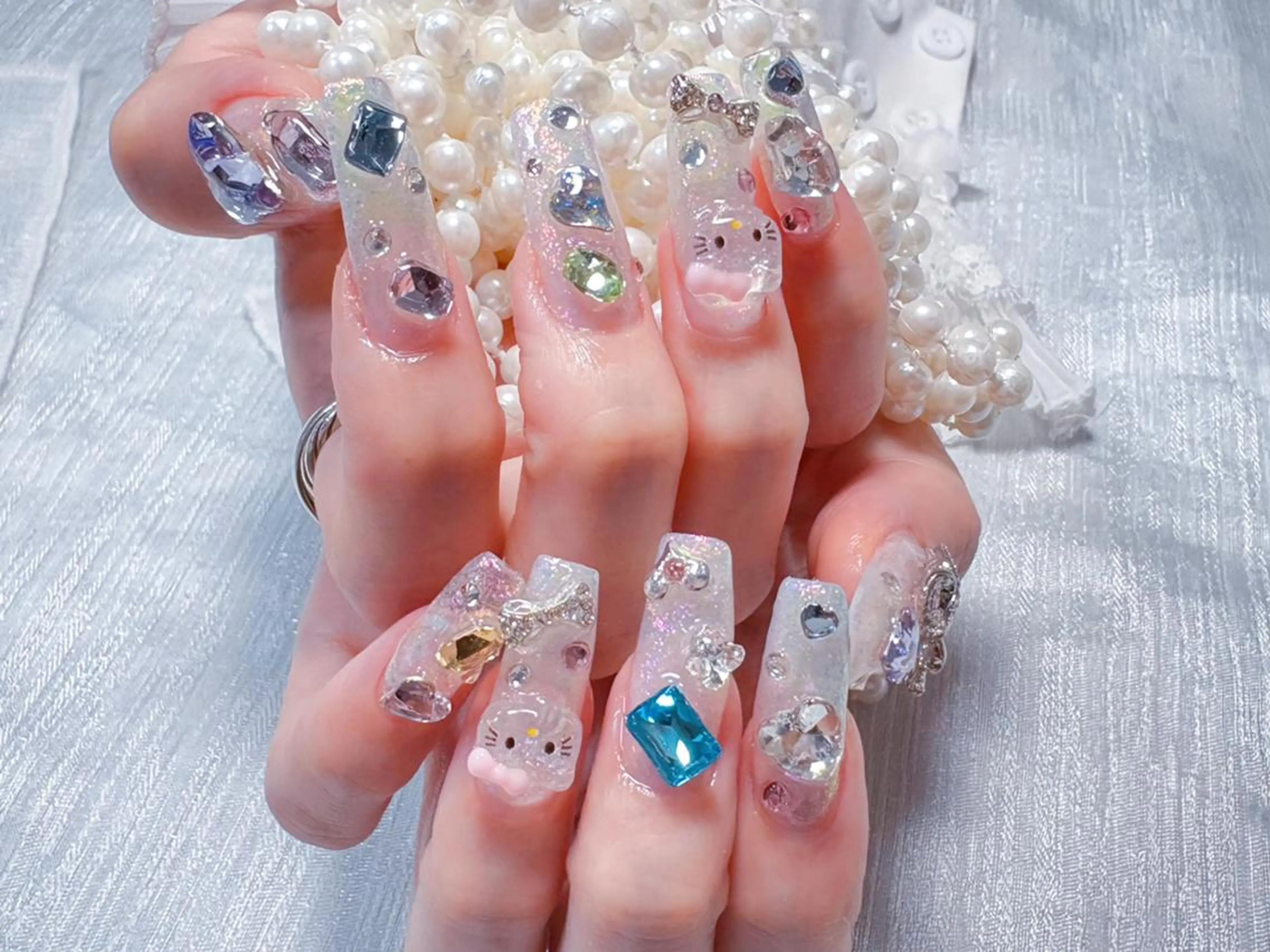 ネイル ハンドネイル 💙羽生 彩光💙のネイルデザイン