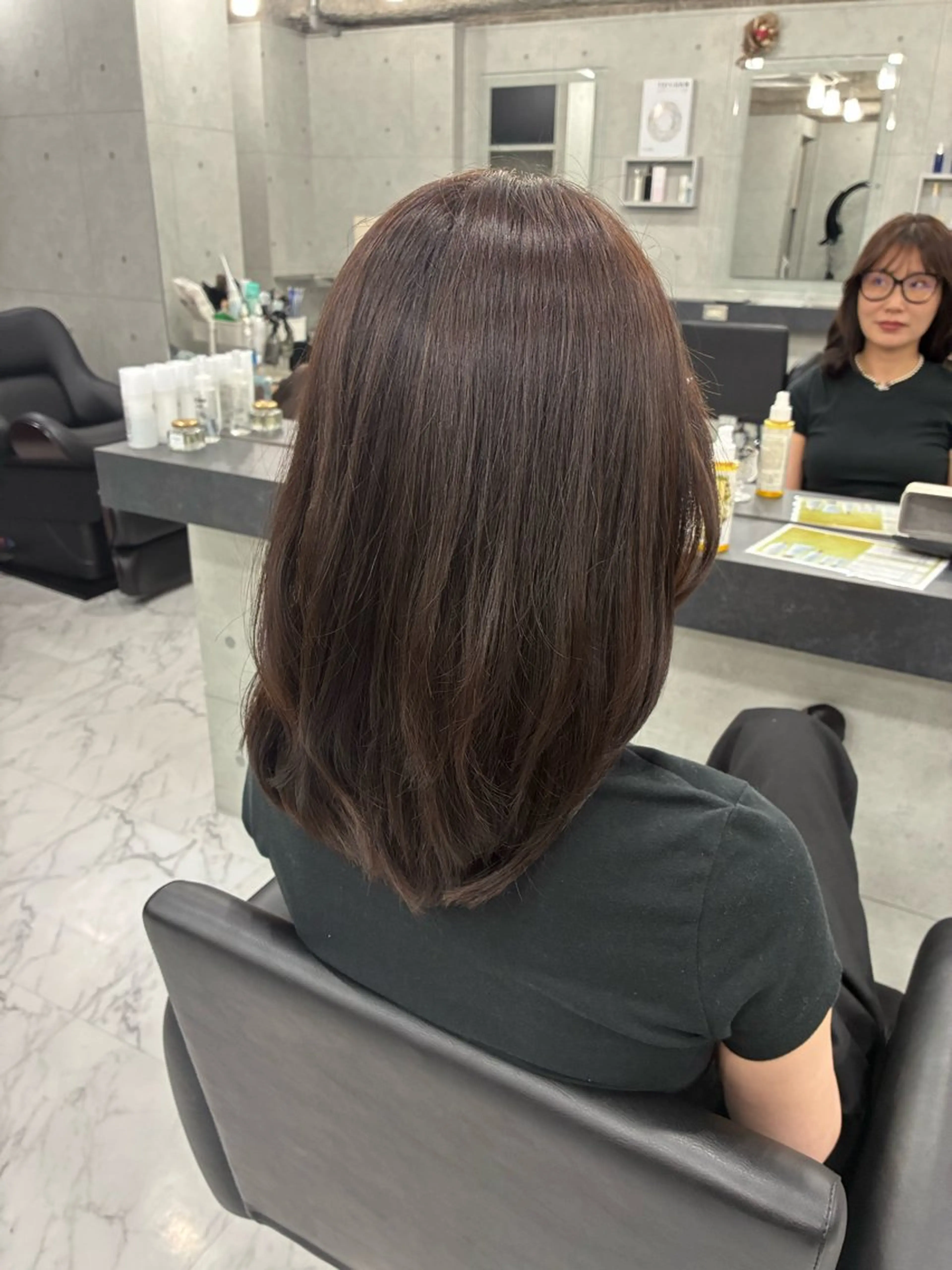 セミロング Endearing 🌟銀座のヘアスタイル