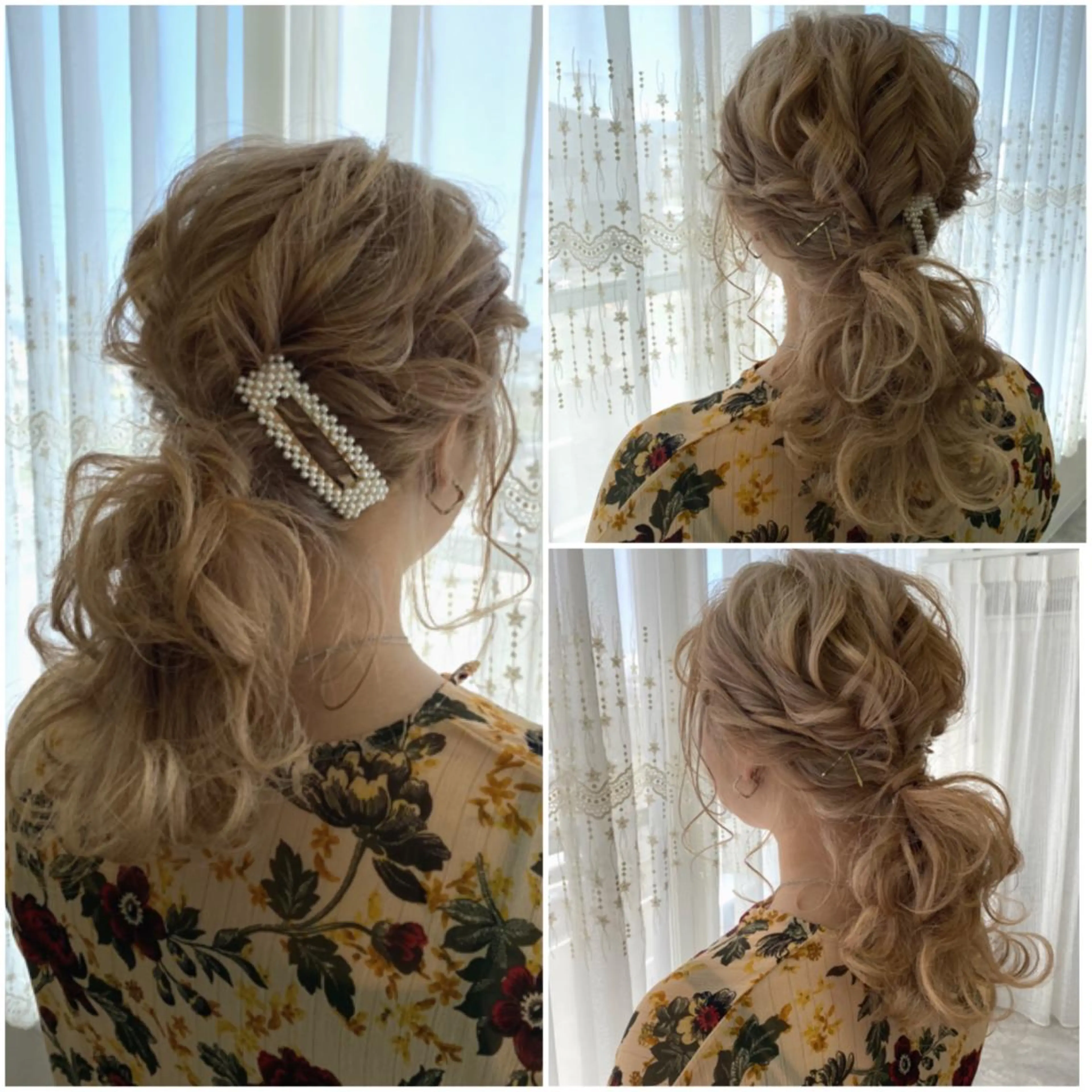 セミロング カラー パーマ ヘアアレンジ メンズ ネイル ベージュカラー 豊橋美容院 ソンリエのヘアスタイル