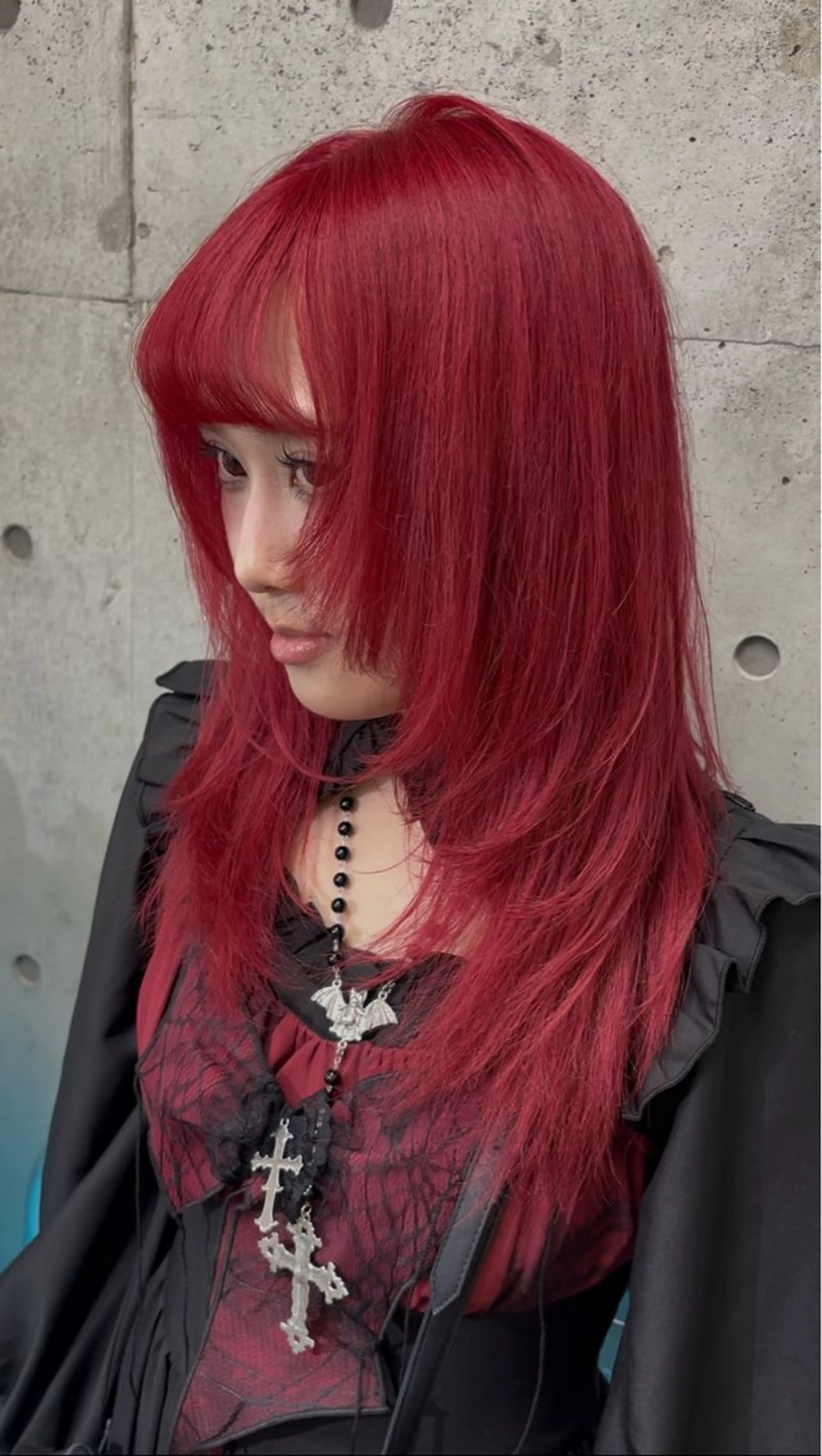 ロング カラー 落ちる黒 森崎雄斗のヘアスタイル