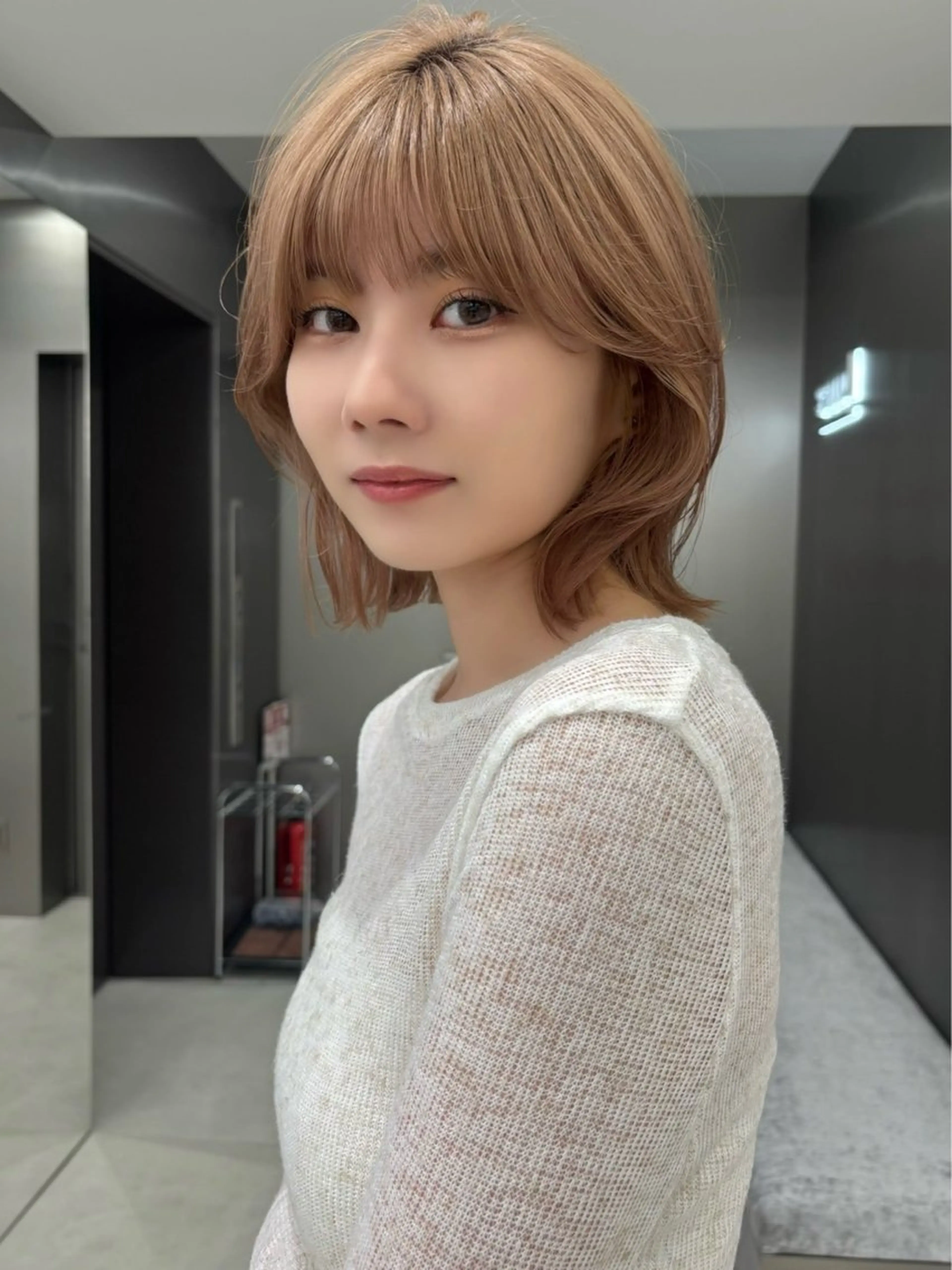 ミディアム カラー ボブ特化美容師 🌈うめつたいがのヘアスタイル