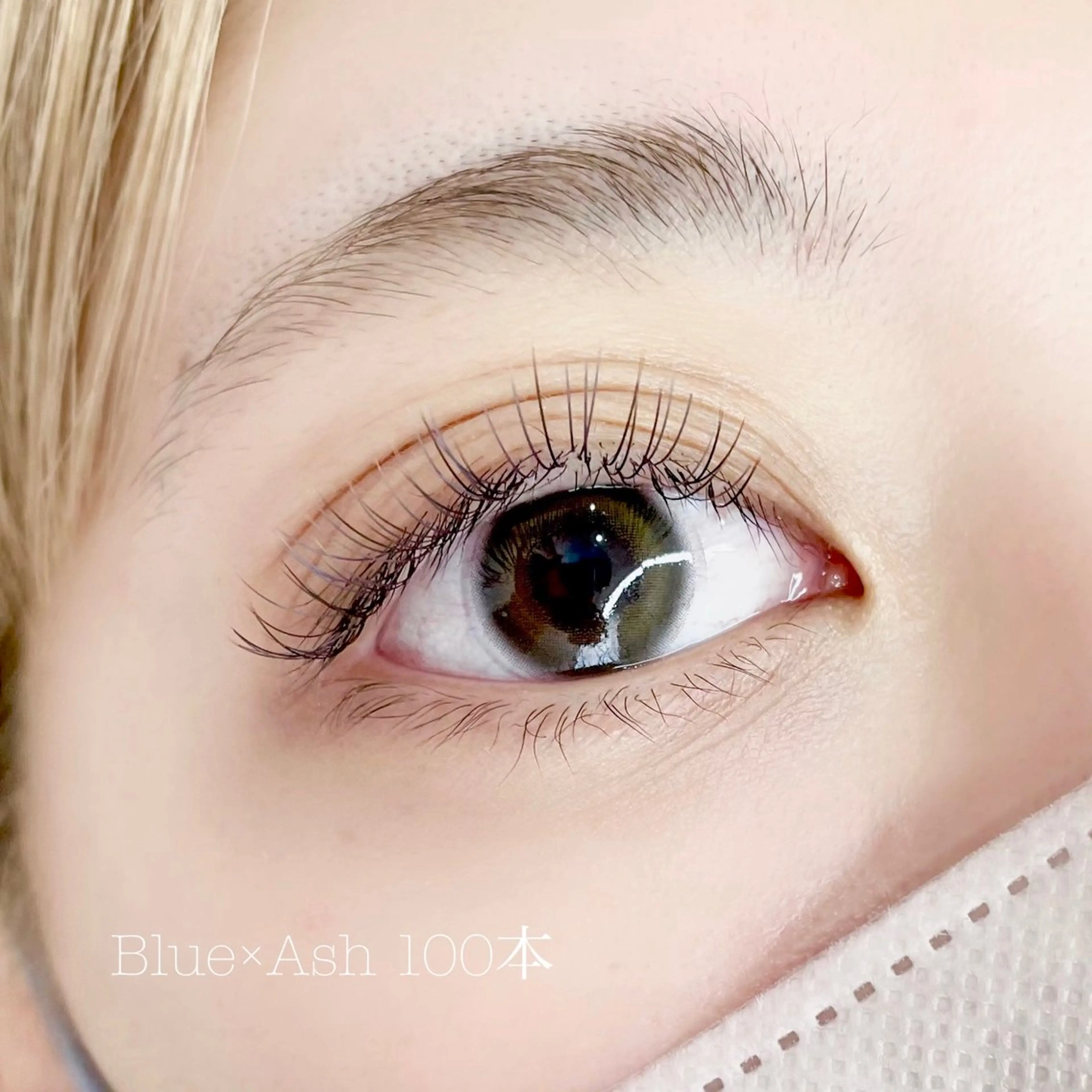 【初回オフ無料】カラーエクステ🧡フラットラッシュ100本 & アイシャンプー付 ◯特殊オフ+¥1100円の写真