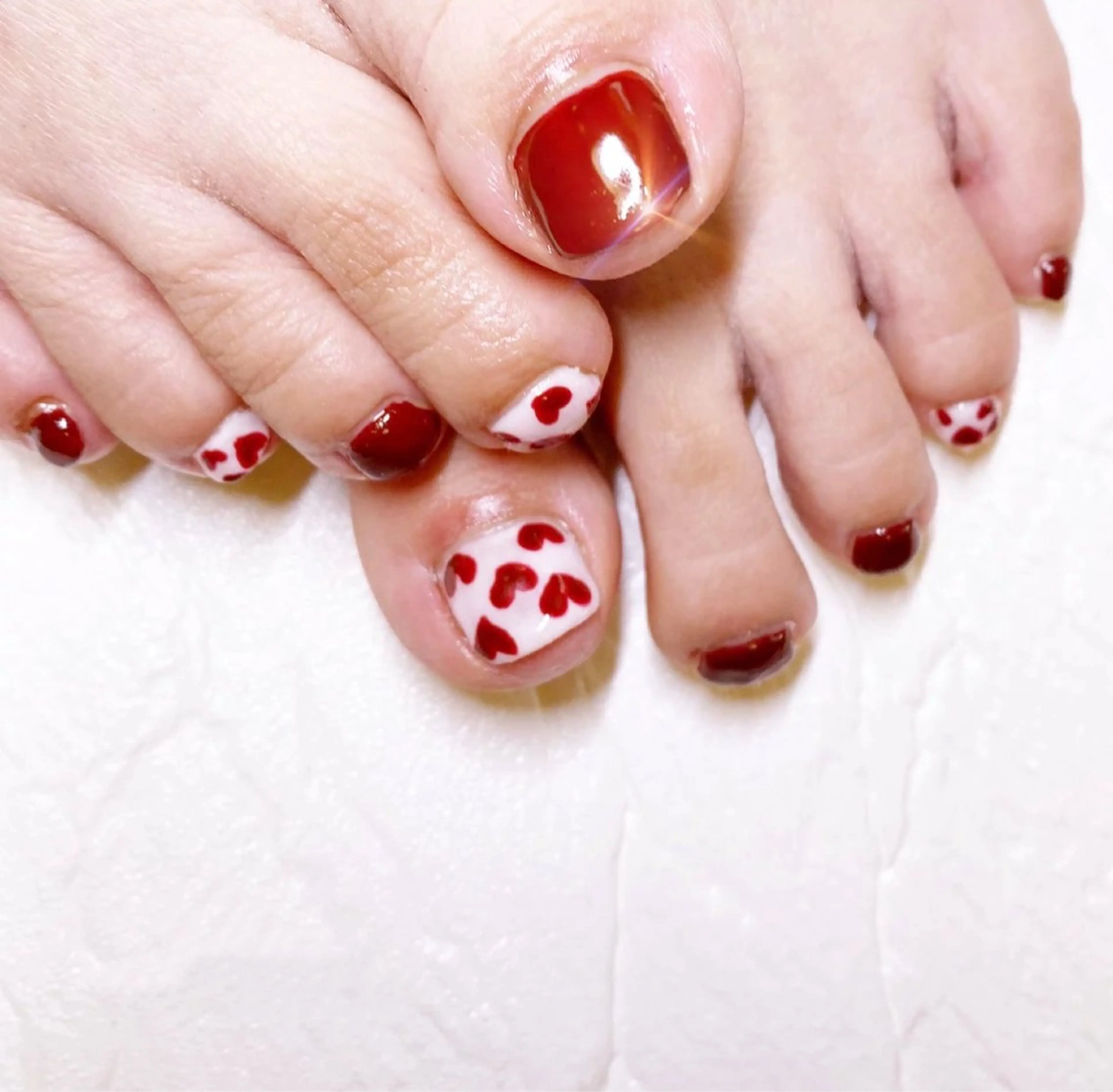 ネイル フットネイル 🍒✨萌 萌✨🍒のネイルデザイン