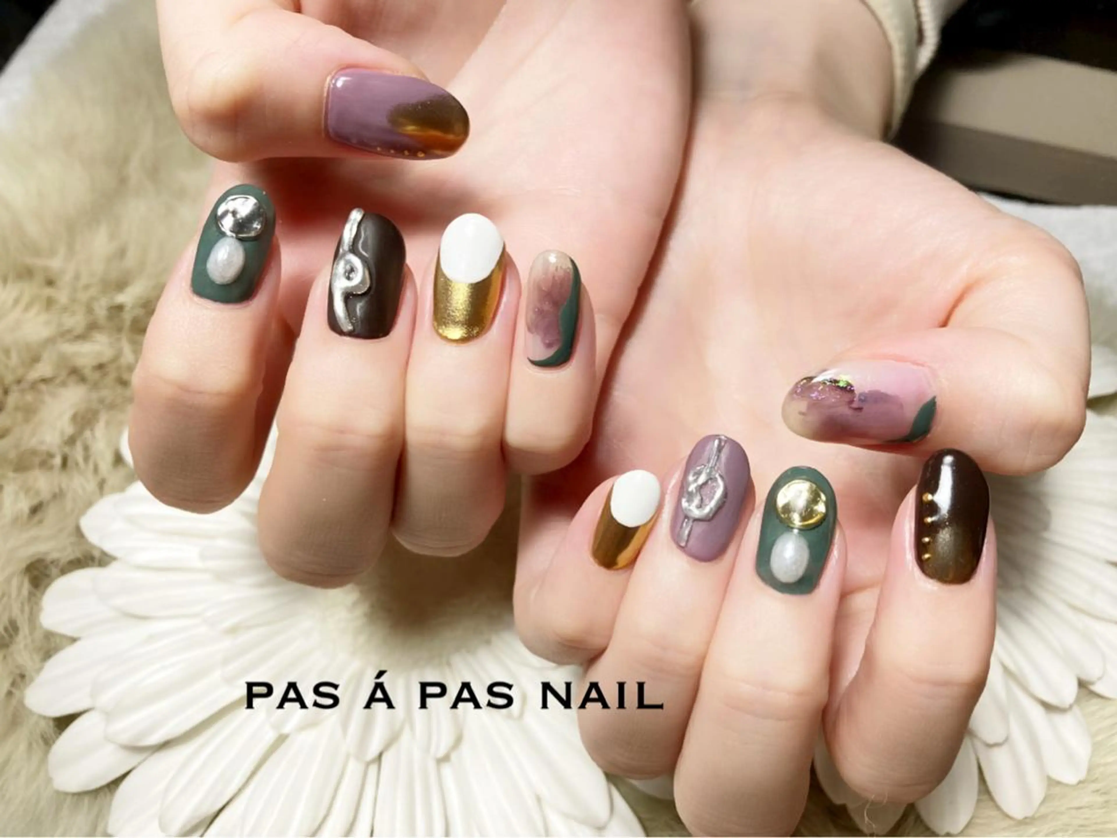 ネイル フットネイル ジェルネイル ニュアンスネイル パラジェル スカルプネイル Yakko pas á pasのネイルデザイン