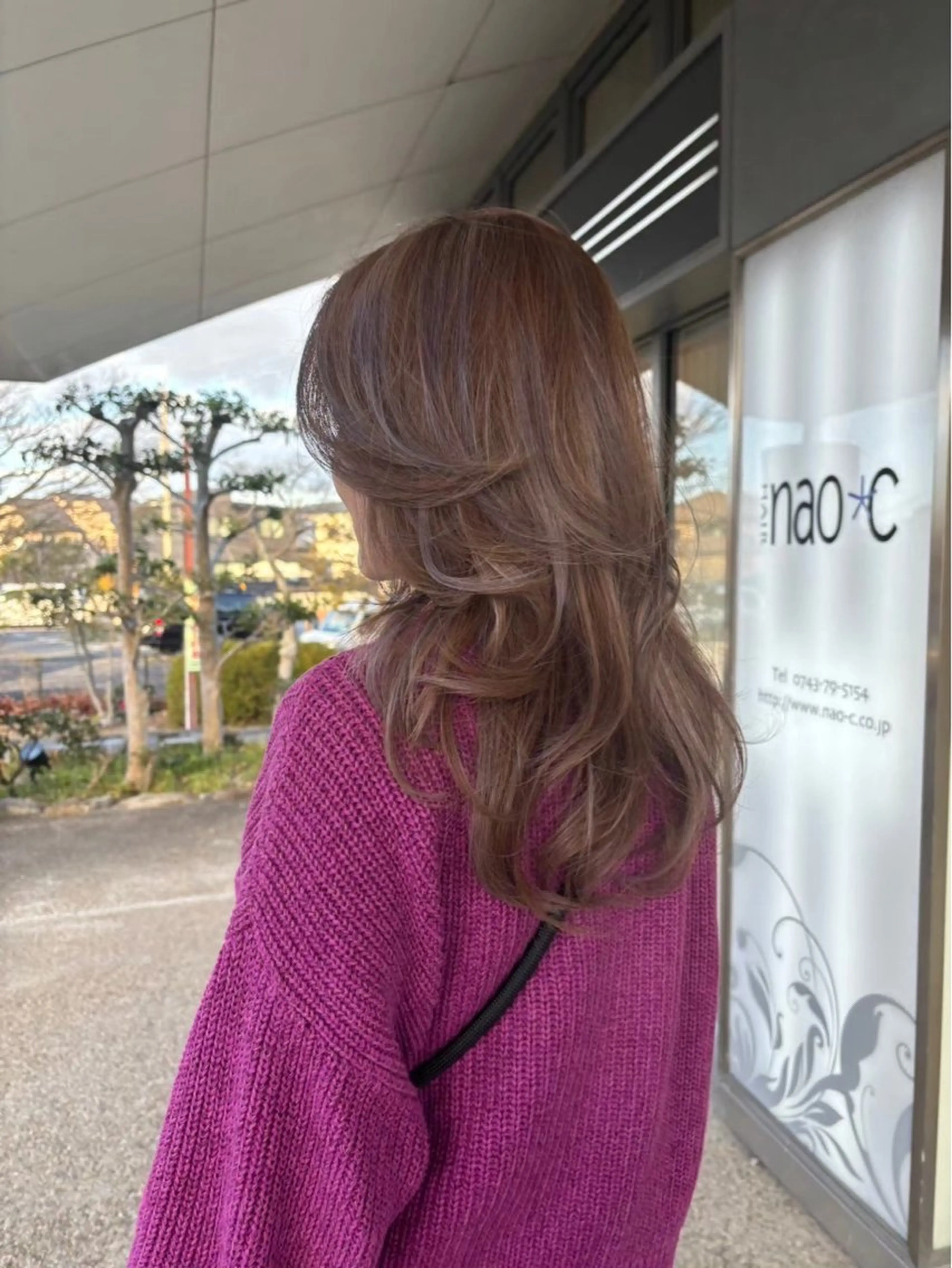 ロング カラー ヘアアレンジ 藤村 優華のヘアスタイル